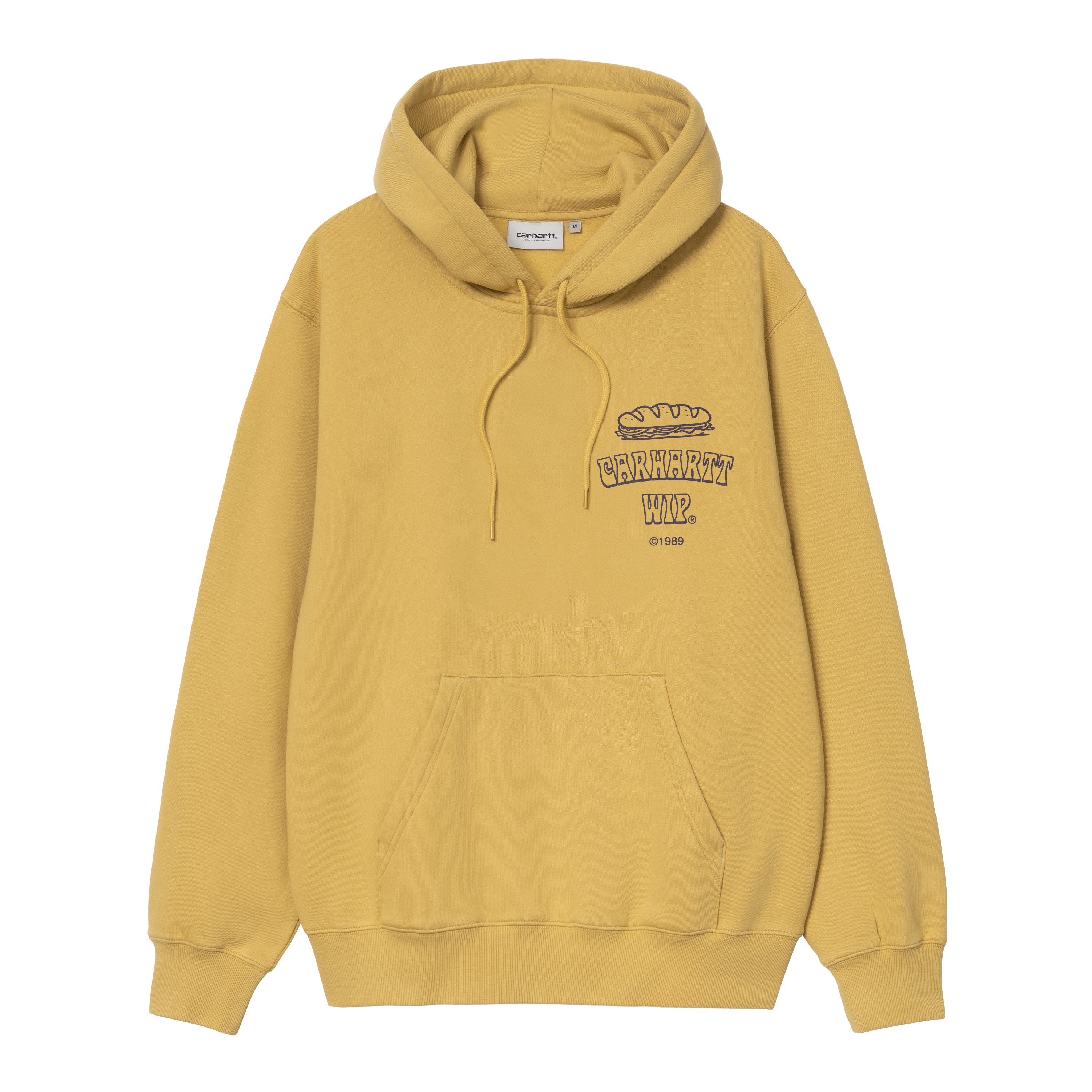 Carhartt WIP Hooded Sandwich Sweatshirt in Gelb