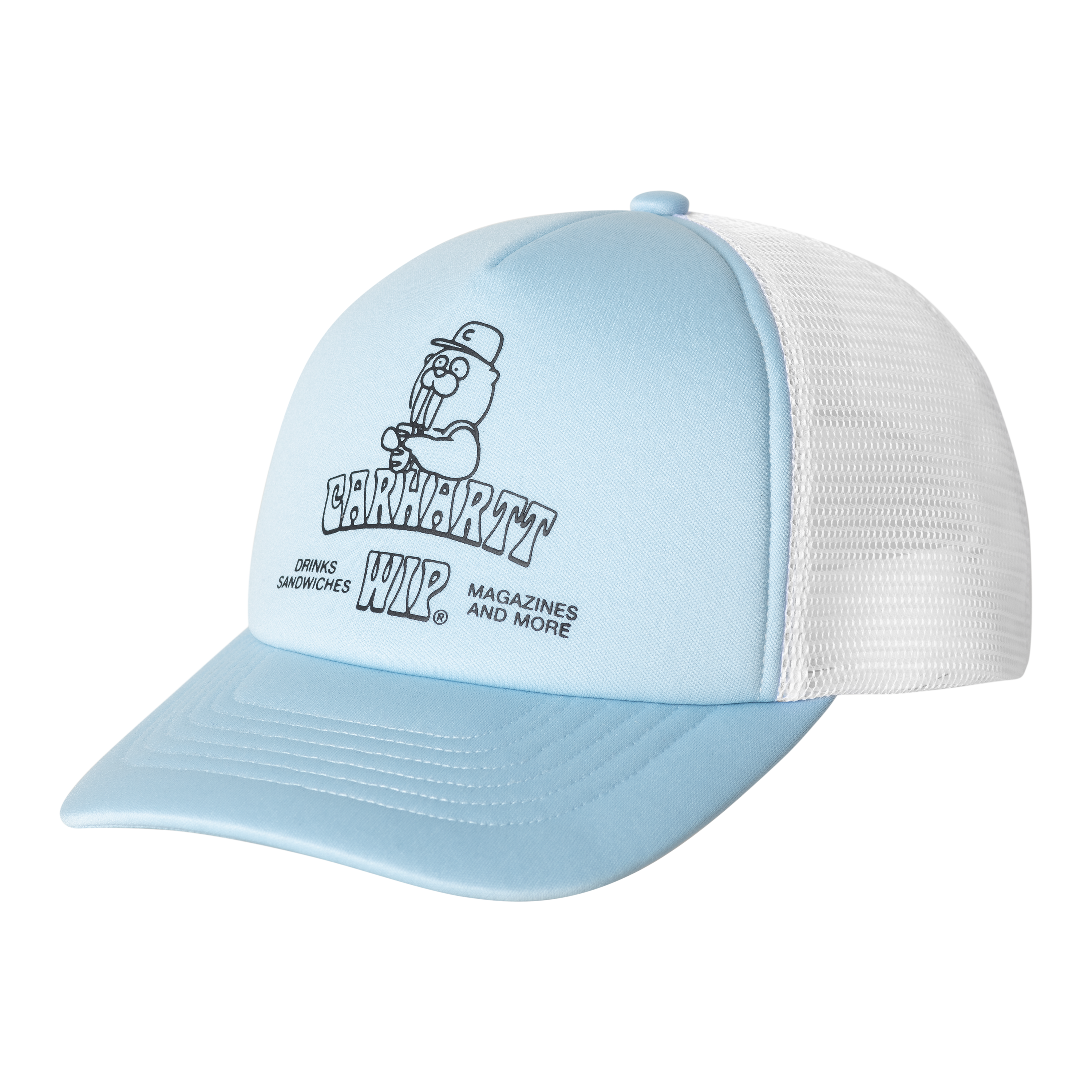 Carhartt WIP Sandwich Trucker Cap in Blauw