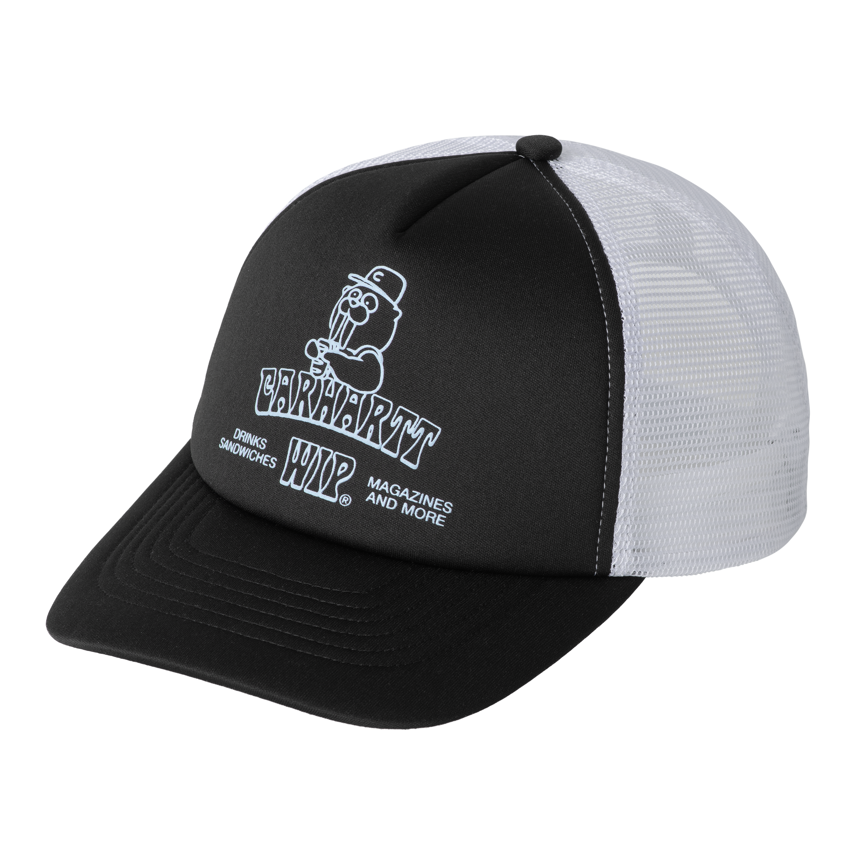 Carhartt WIP Sandwich Trucker Cap in Zwart
