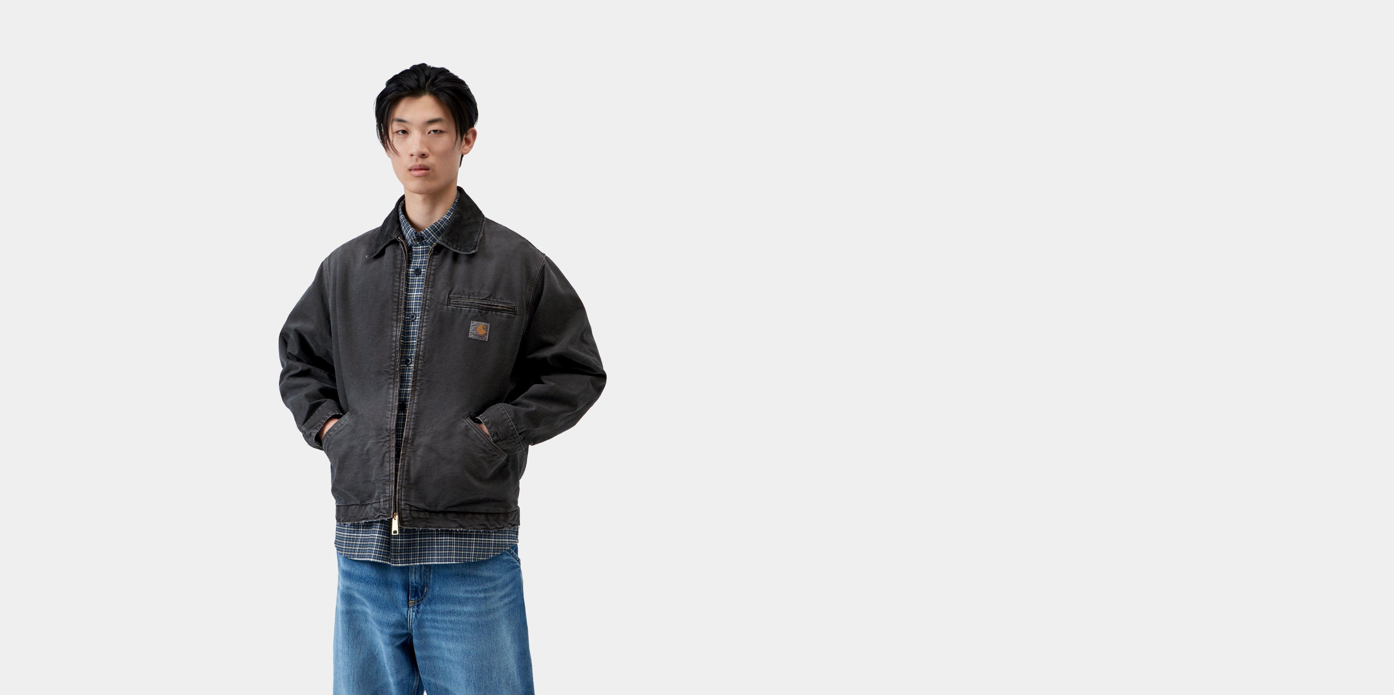 Carhartt WIP OG Detroit Jacket Black / Black destroy wash | S | Men
