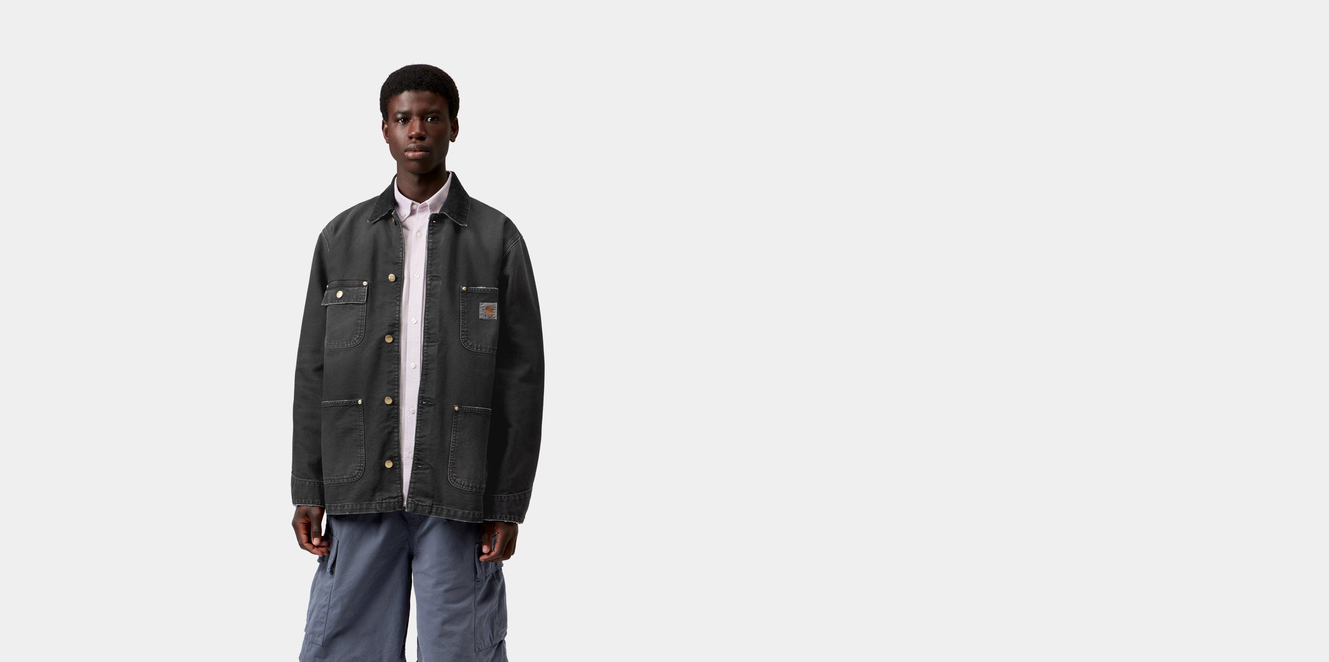 Carhartt WIP OG Chore Coat Black / Black destroy wash | M | Men