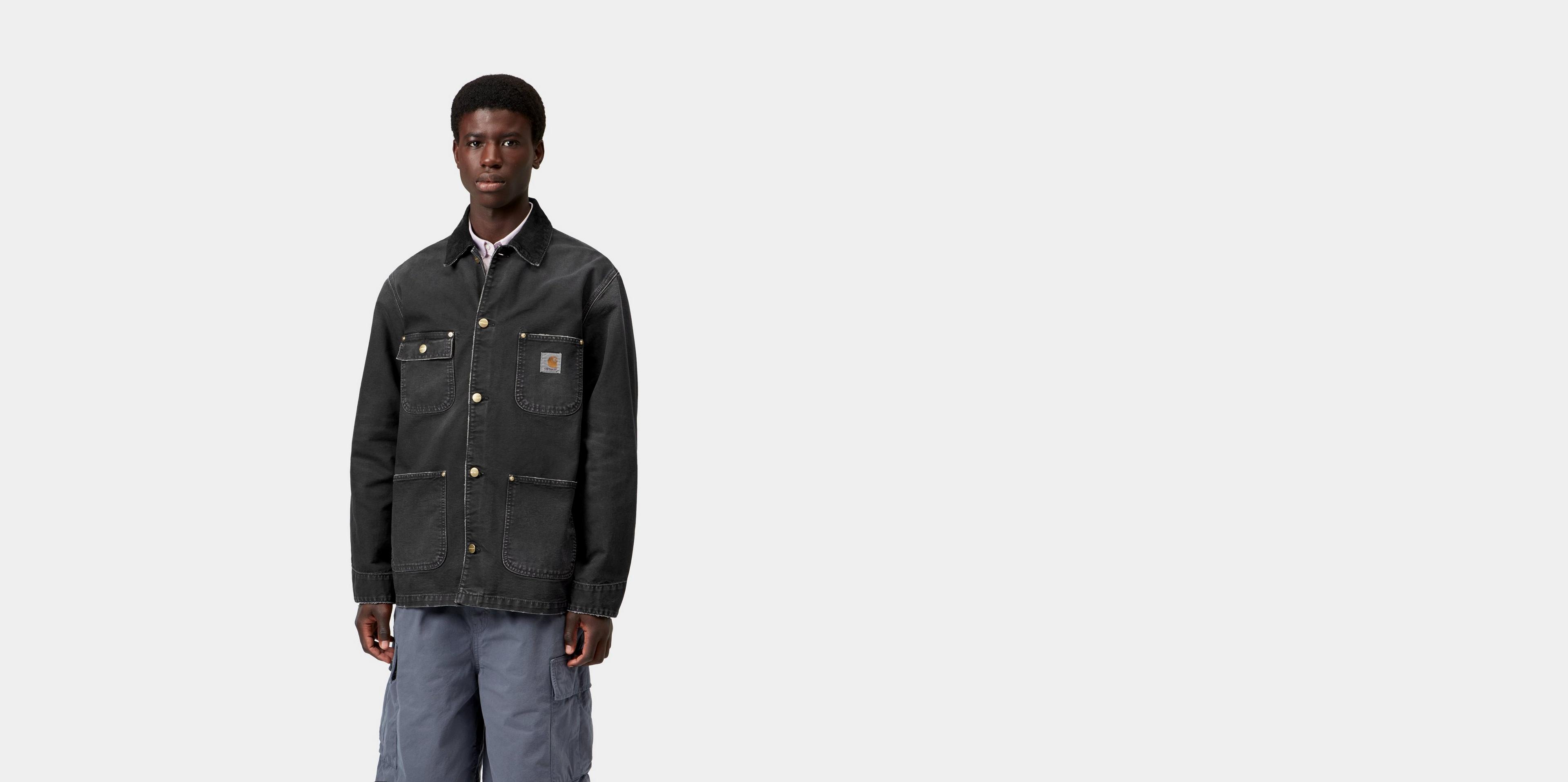 ともやoruca damage coat Carhartt WIP OG Chore Coat, Black / Black | Official Online Store