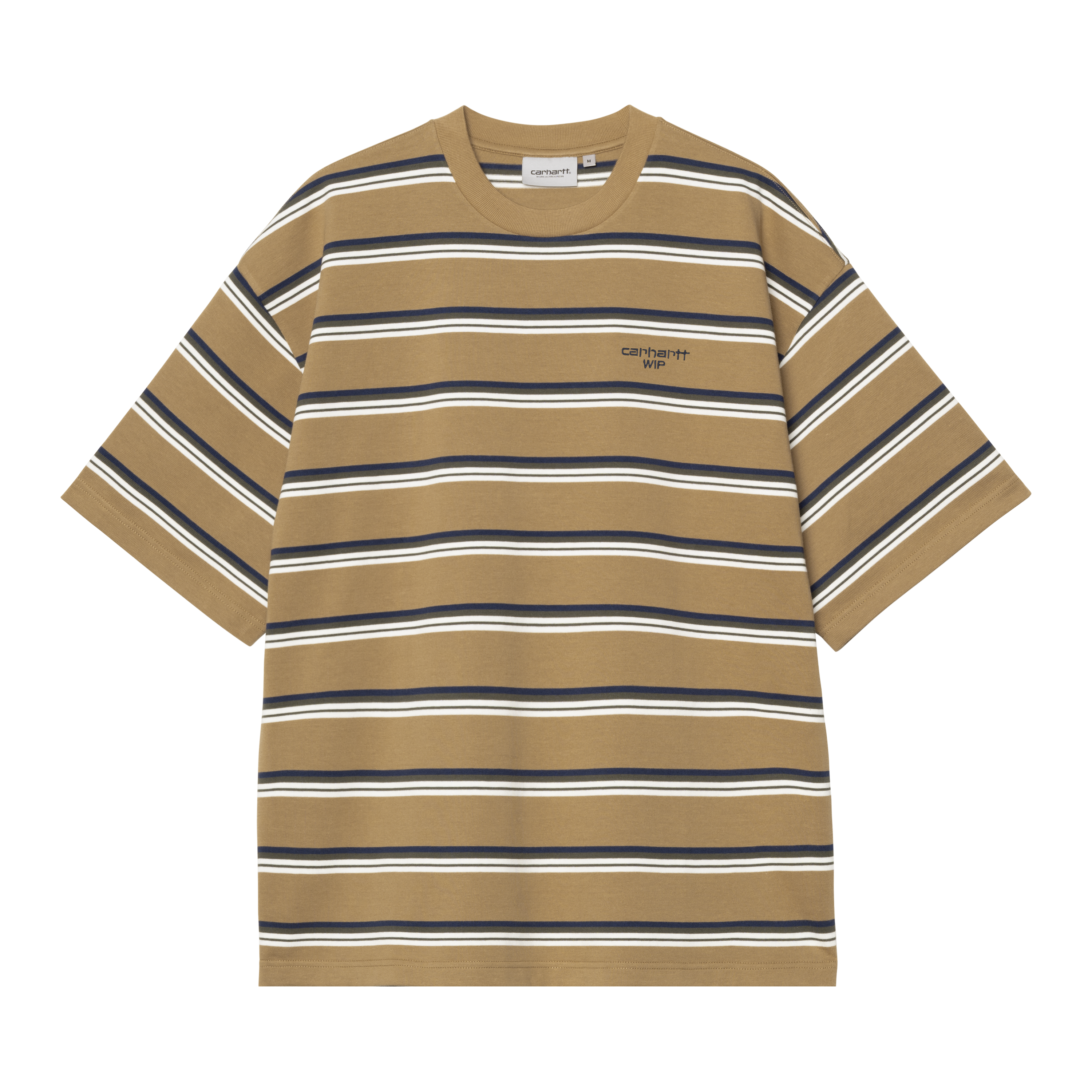Carhartt WIP S/S Holm T-Shirt, Holm Stripe, Peanut Negozio