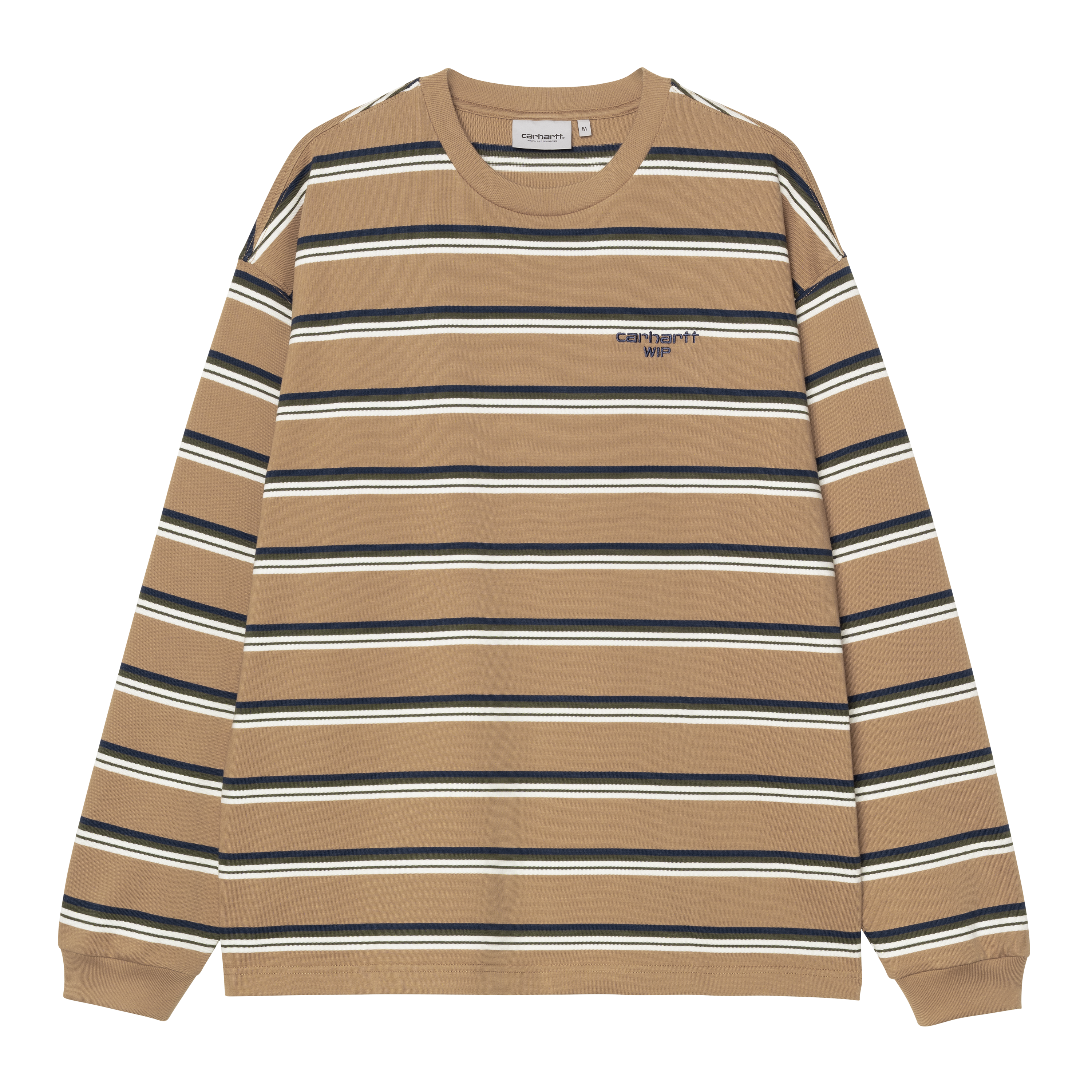 Carhartt WIP Long Sleeve Holm T-Shirt in Brown