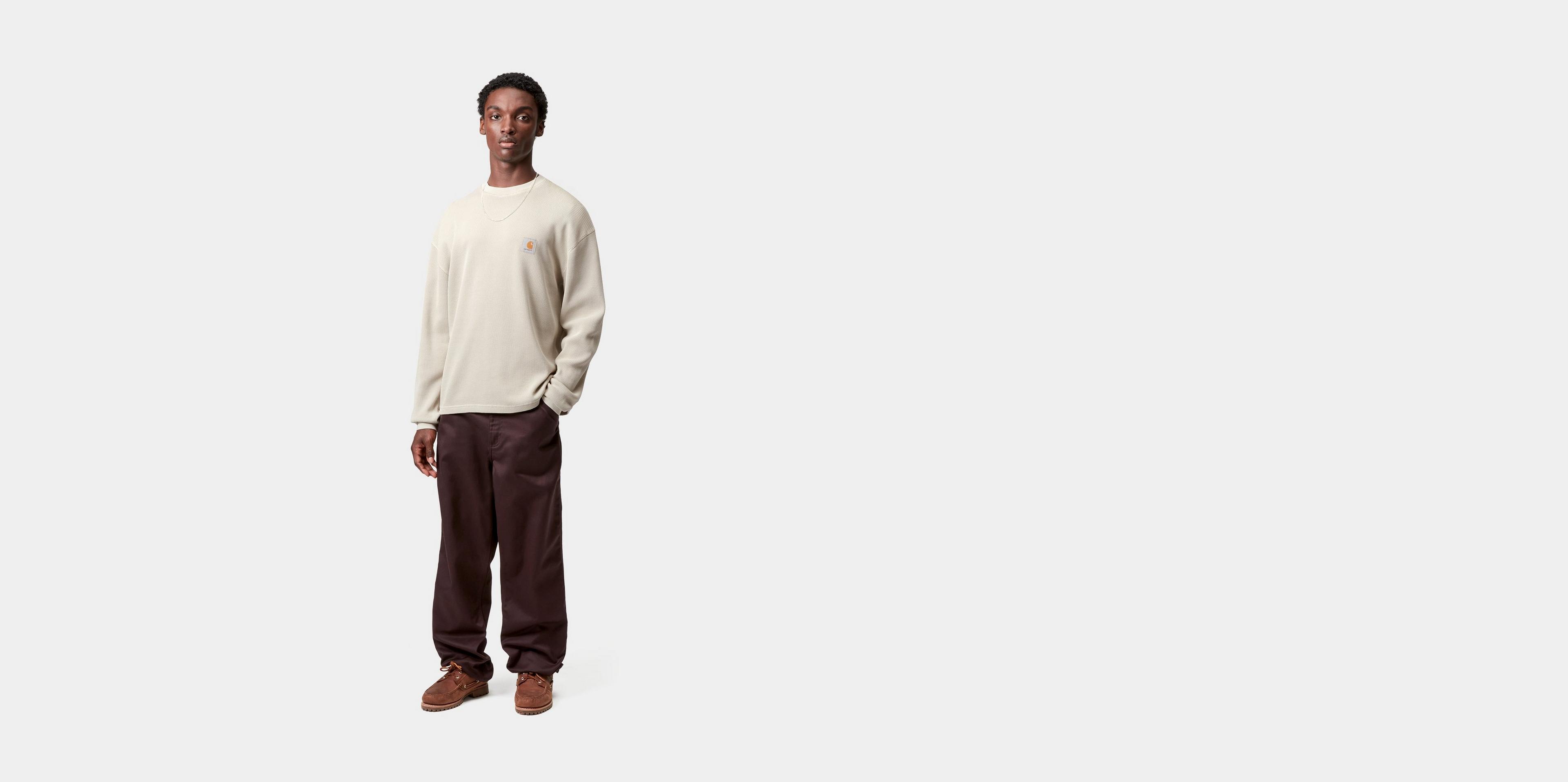 Carhartt WIP L/S Vista Waffle T-Shirt, Fleur De Sel | Official