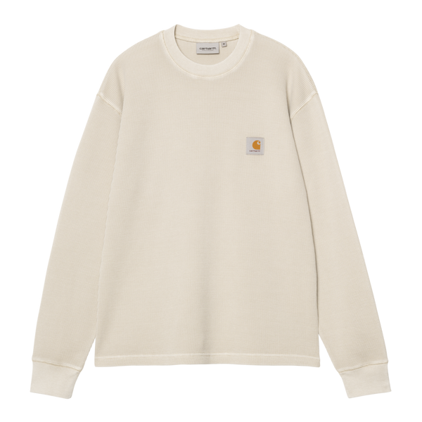 L/S Vista Waffle T-Shirt Fleur De Sel garment dyed