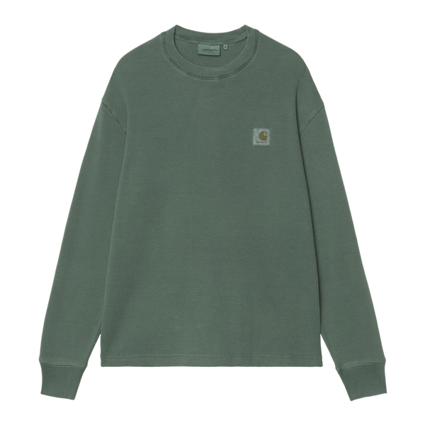 L/S Vista Waffle T-Shirt Dark Scarab garment dyed
