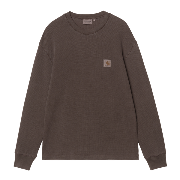L/S Vista Waffle T-Shirt Tobacco garment dyed