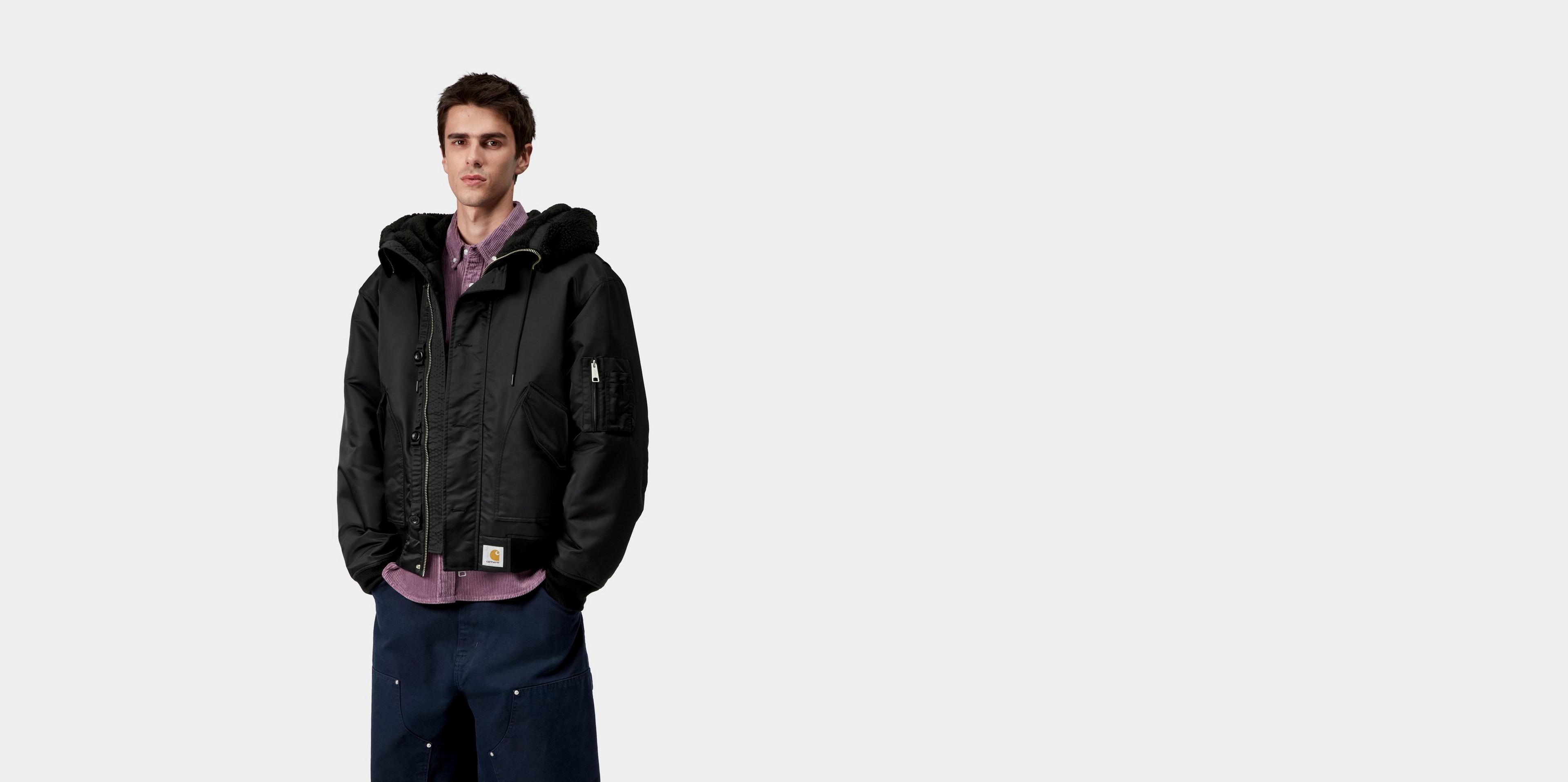 Carhartt WIP Hd Oltera Bomber, Black / Black | Official Online Store