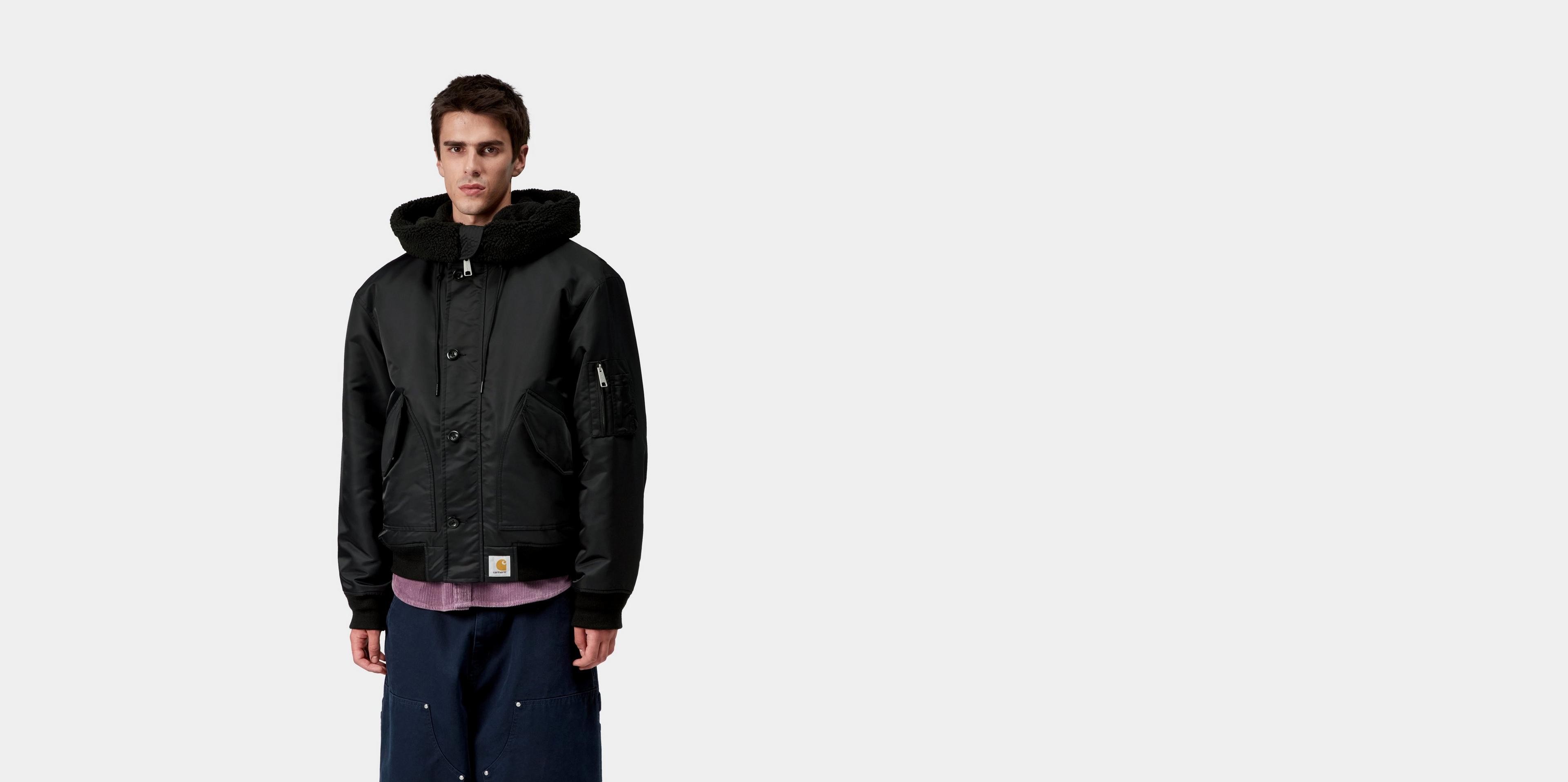 Carhartt WIP Hd Oltera Bomber, Black / Black | Tienda oficial en Línea
