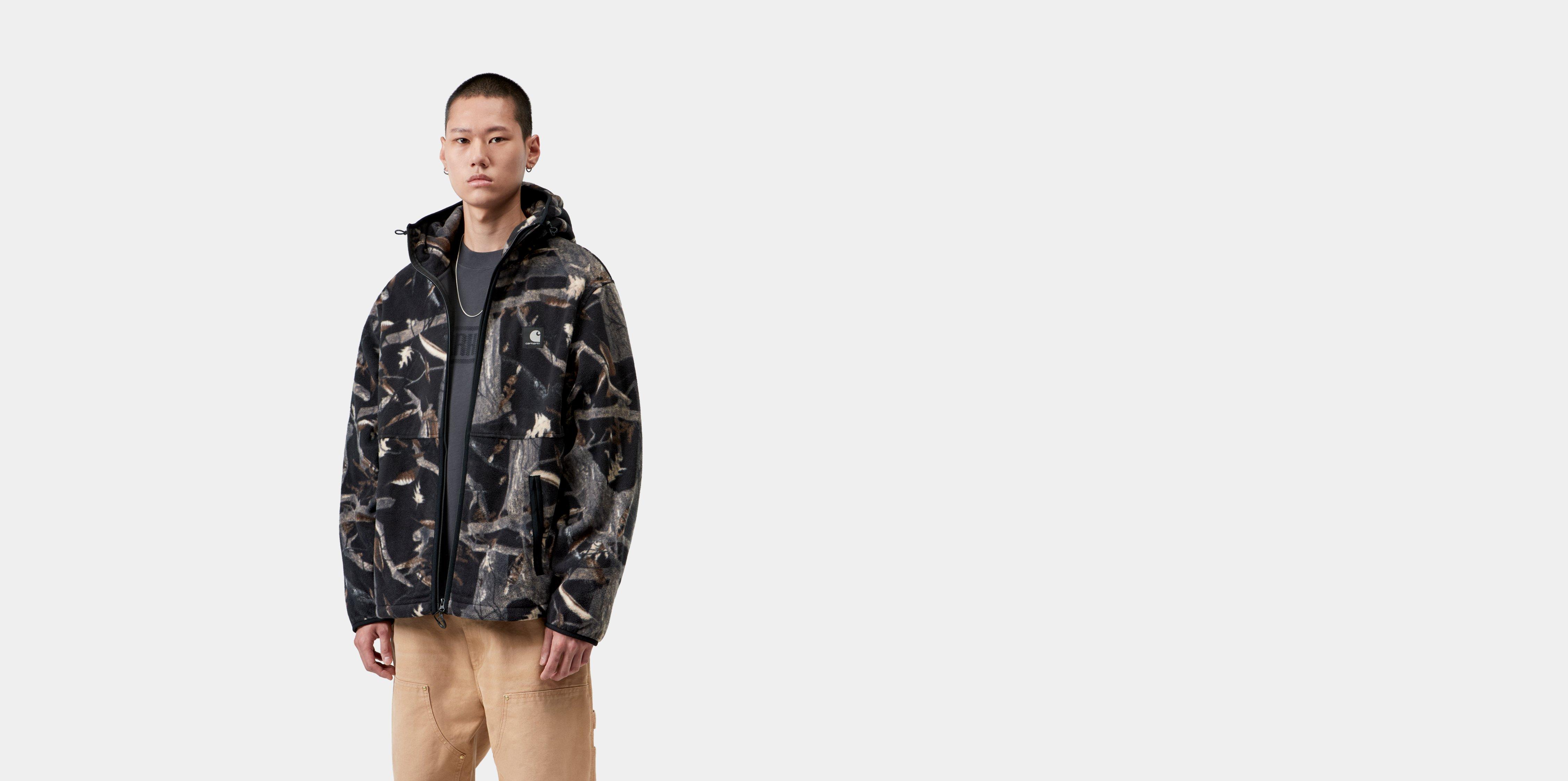 Carhartt WIP Blevin Liner Camo Feather Tree, Black | multicolor|black|camo | XL | Men