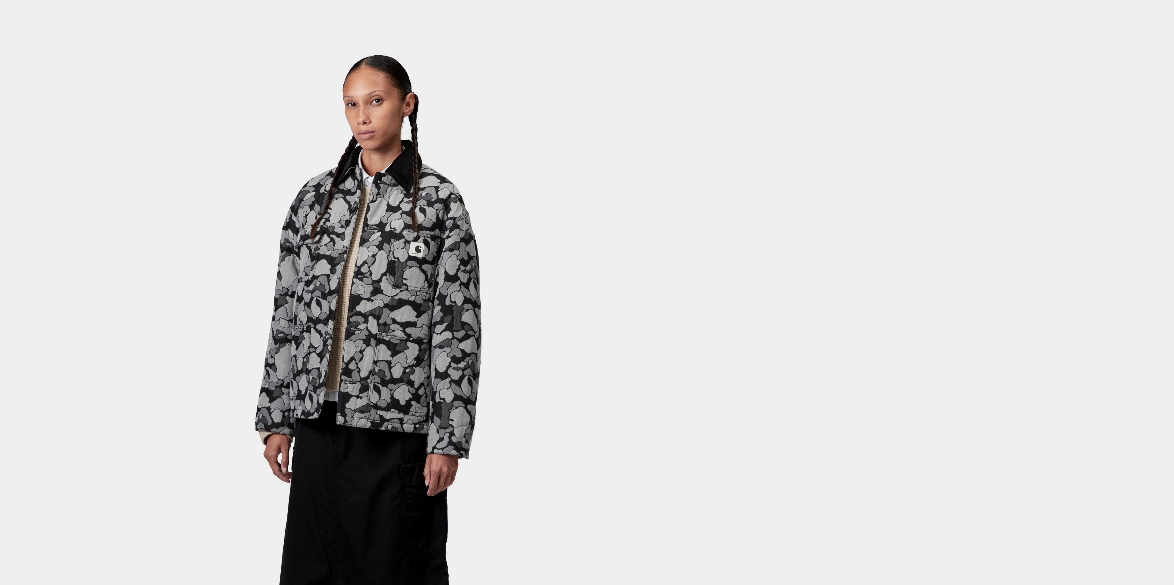 Carhartt WIP Women's Tapestry Chore Coat, Camo Duck Jacquard