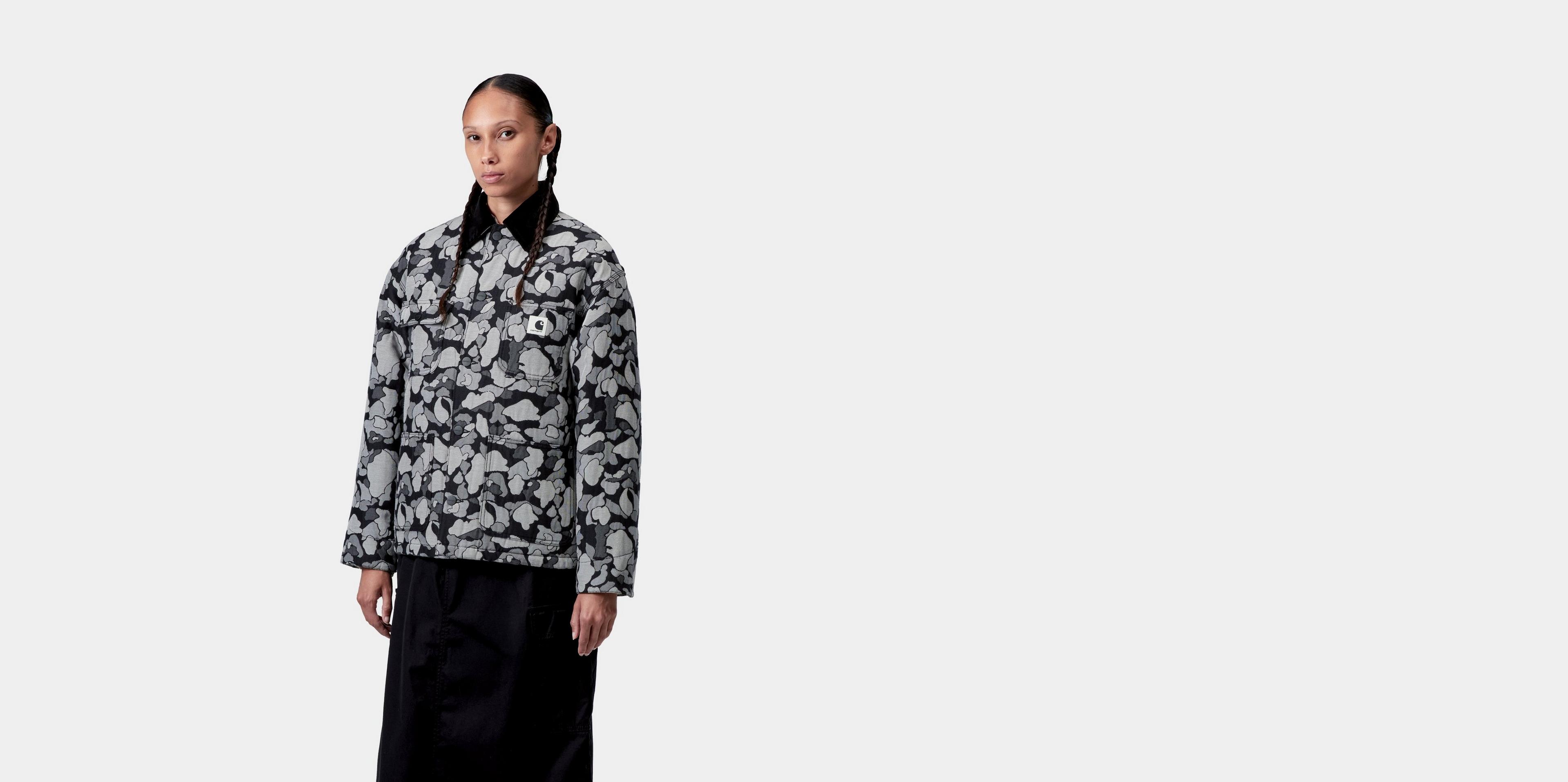 Carhartt WIP Women's Tapestry Chore Coat, Camo Duck Jacquard