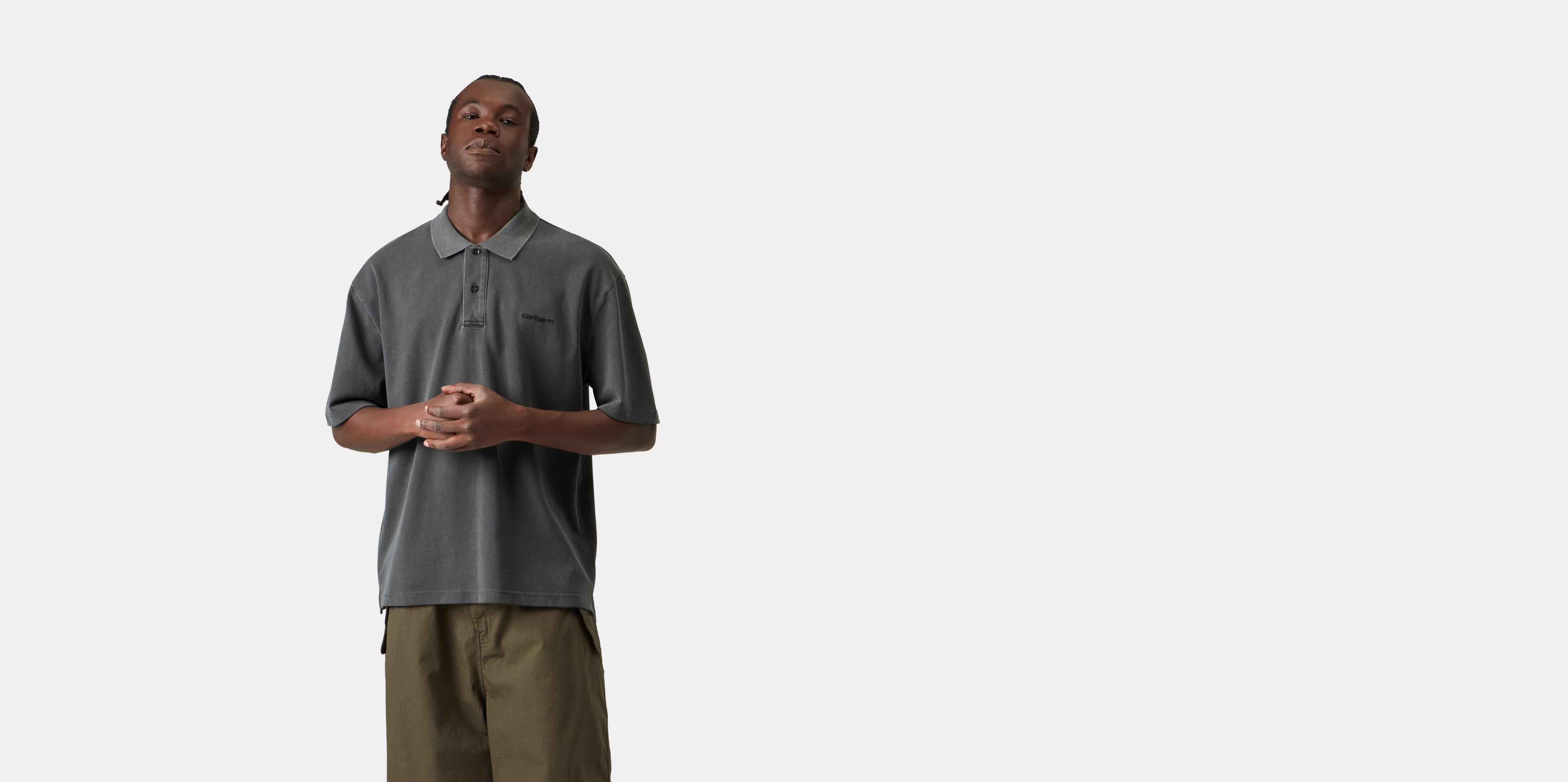 Carhartt WIP S/S Wayne Polo Black garment dyed | XL | Men