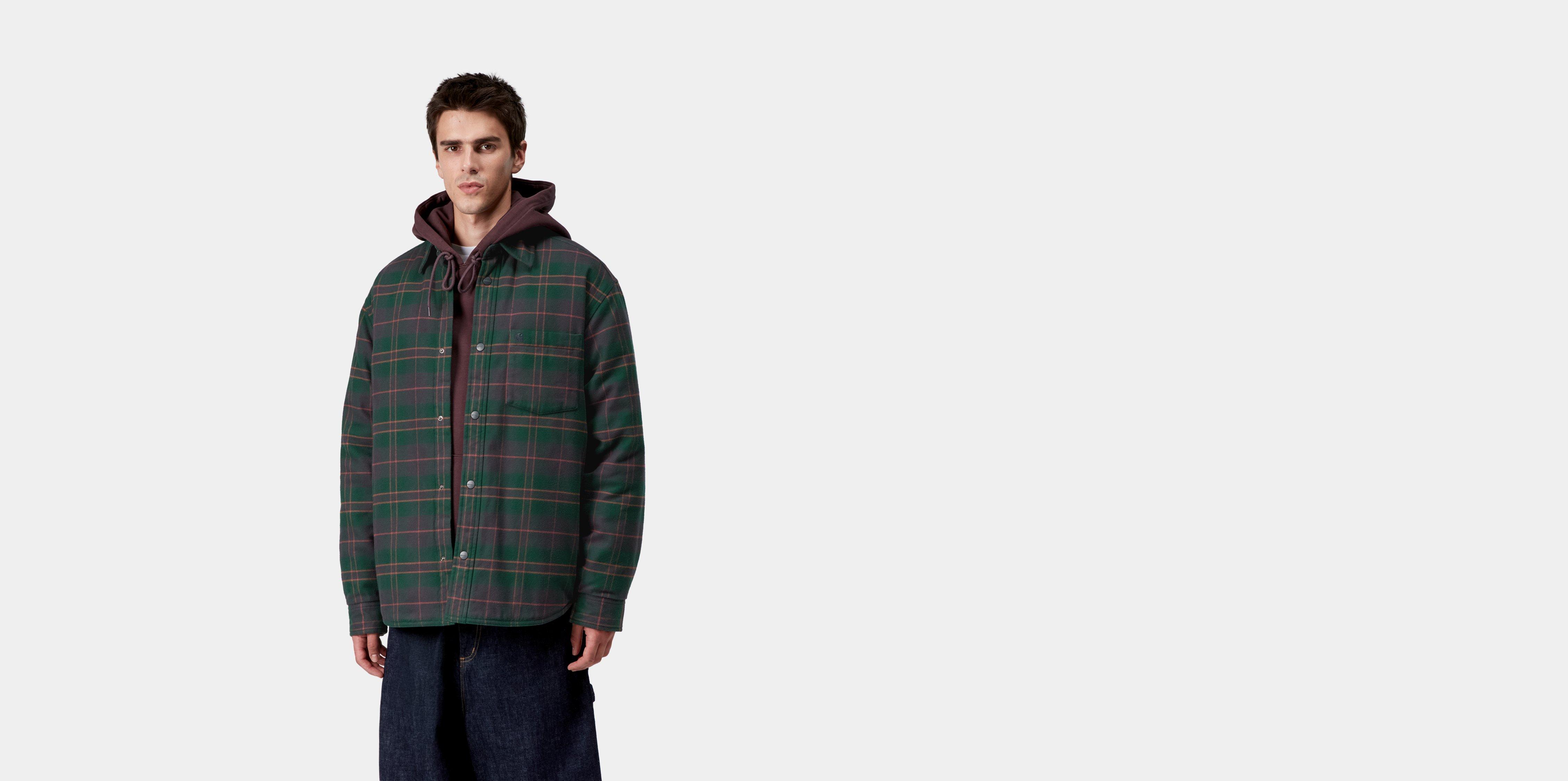 Carhartt WIP Gargan Shirt Jac Gargan Check, Dark Fir | green|multicolor | M | Men
