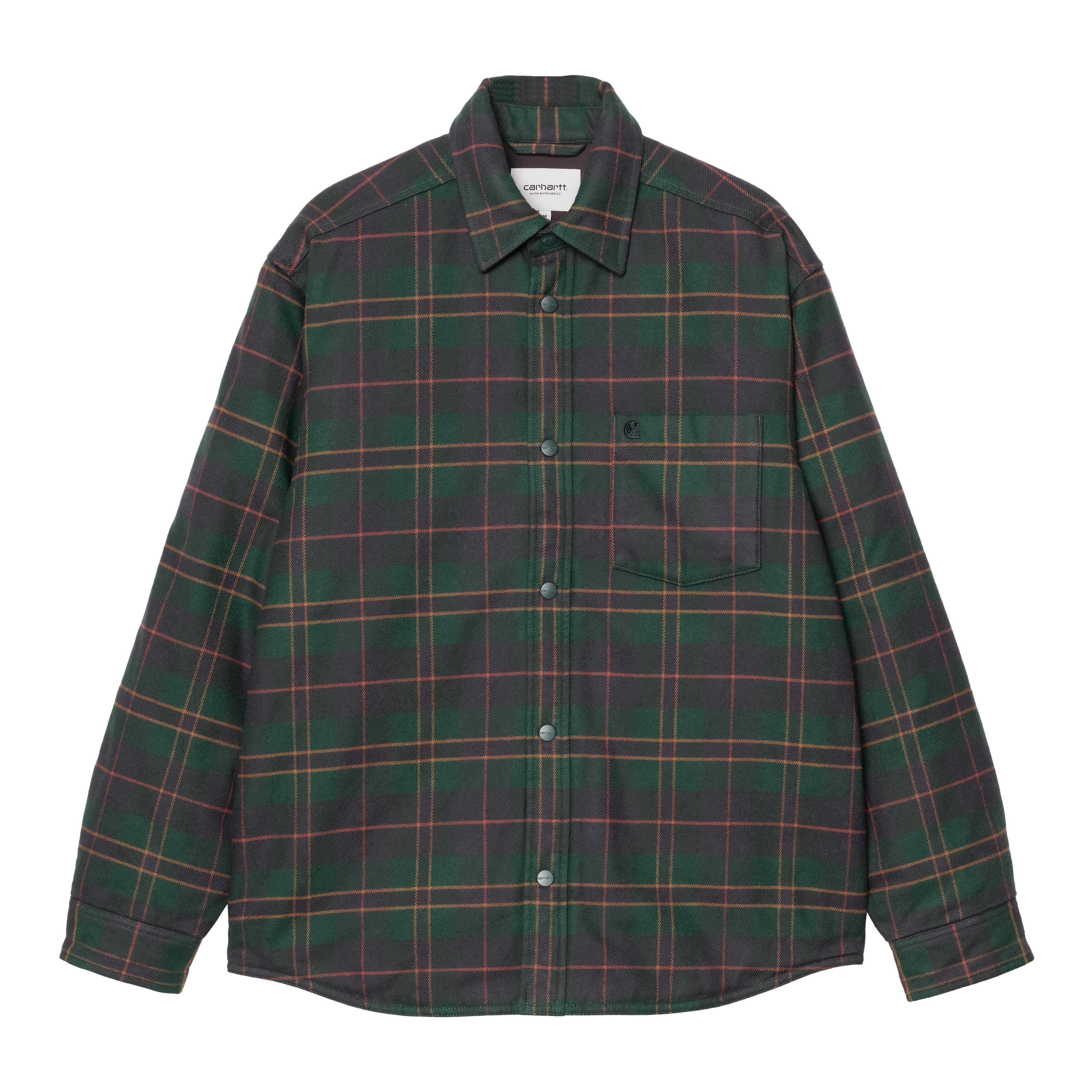 Carhartt WIP Gargan Shirt Jac, Gargan Check, Dark Fir | Official