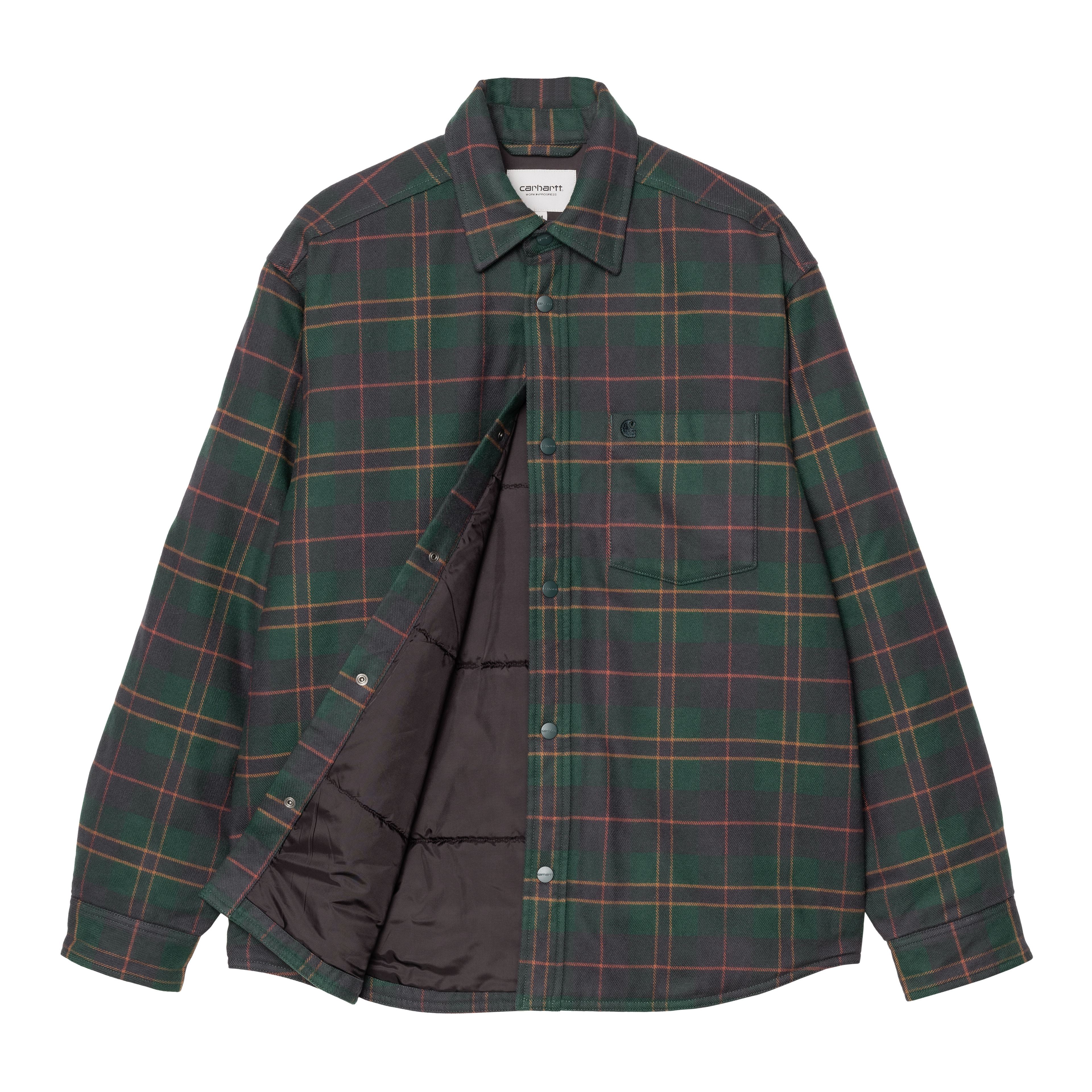 Carhartt WIP Gargan Shirt Jac, Gargan Check, Dark Fir | Official