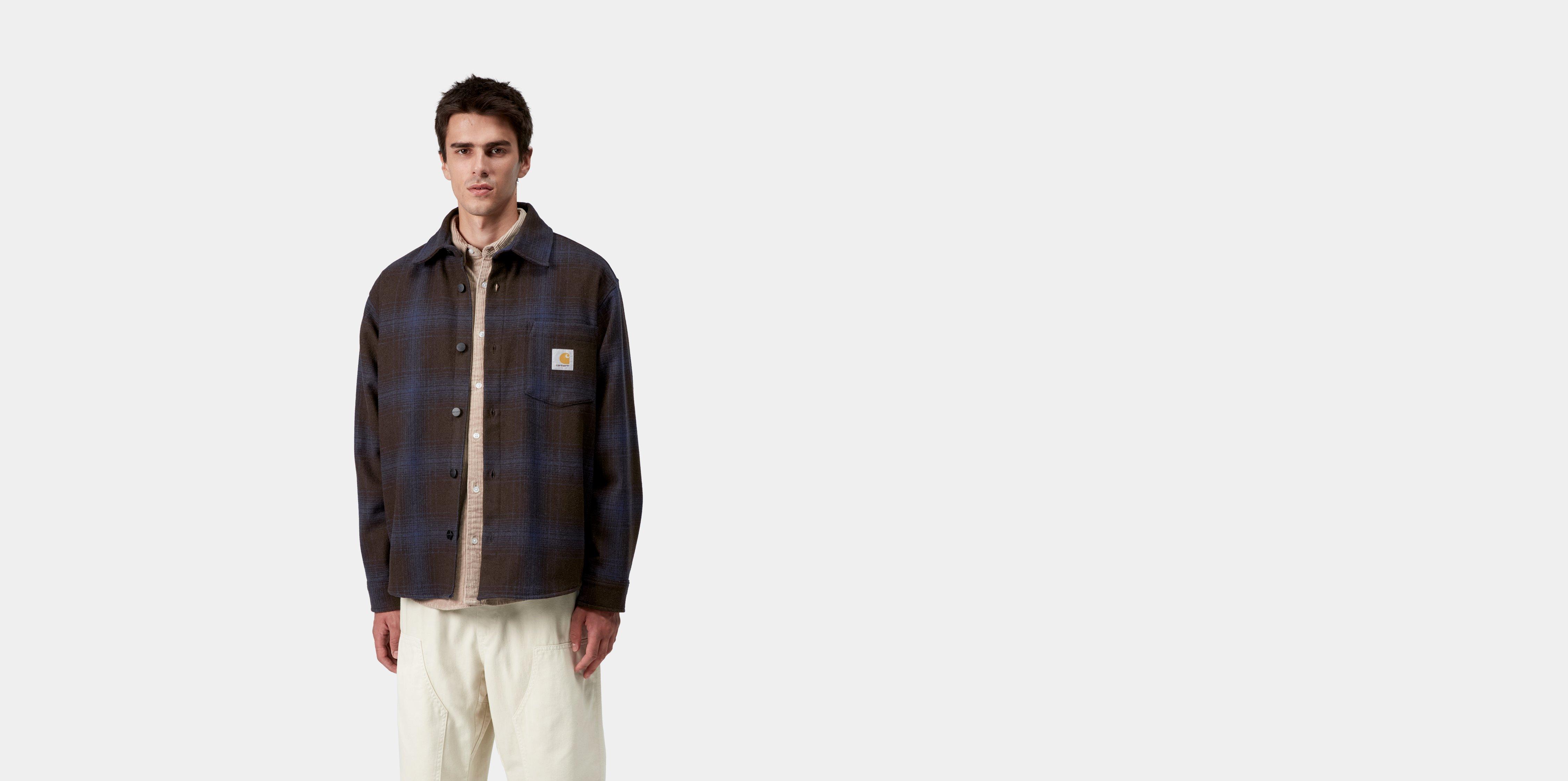 Carhartt WIP Brennan Shirt Jac Brennan Check, Palisander / Jupiter | blue|brown|multicolor | XS | Men
