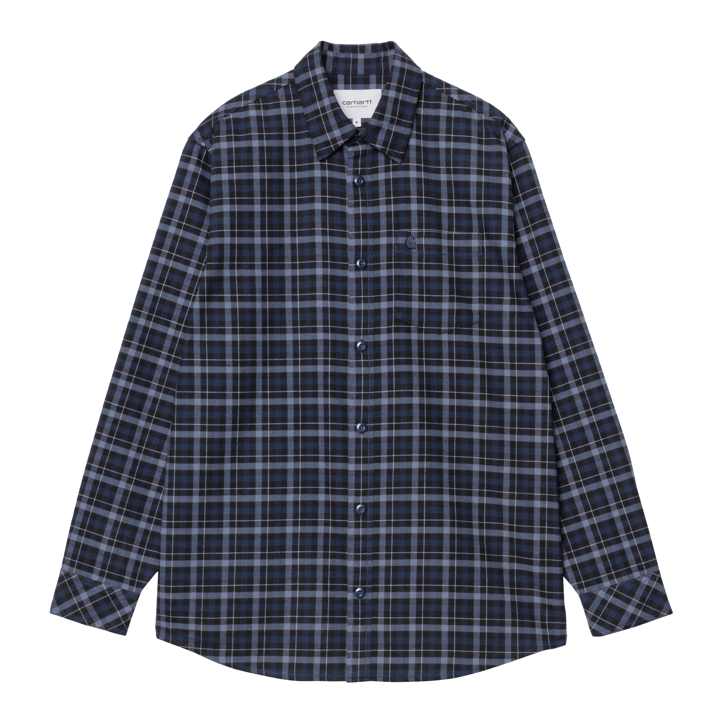 Carhartt WIP Long Sleeve Widmark Shirt in Blue