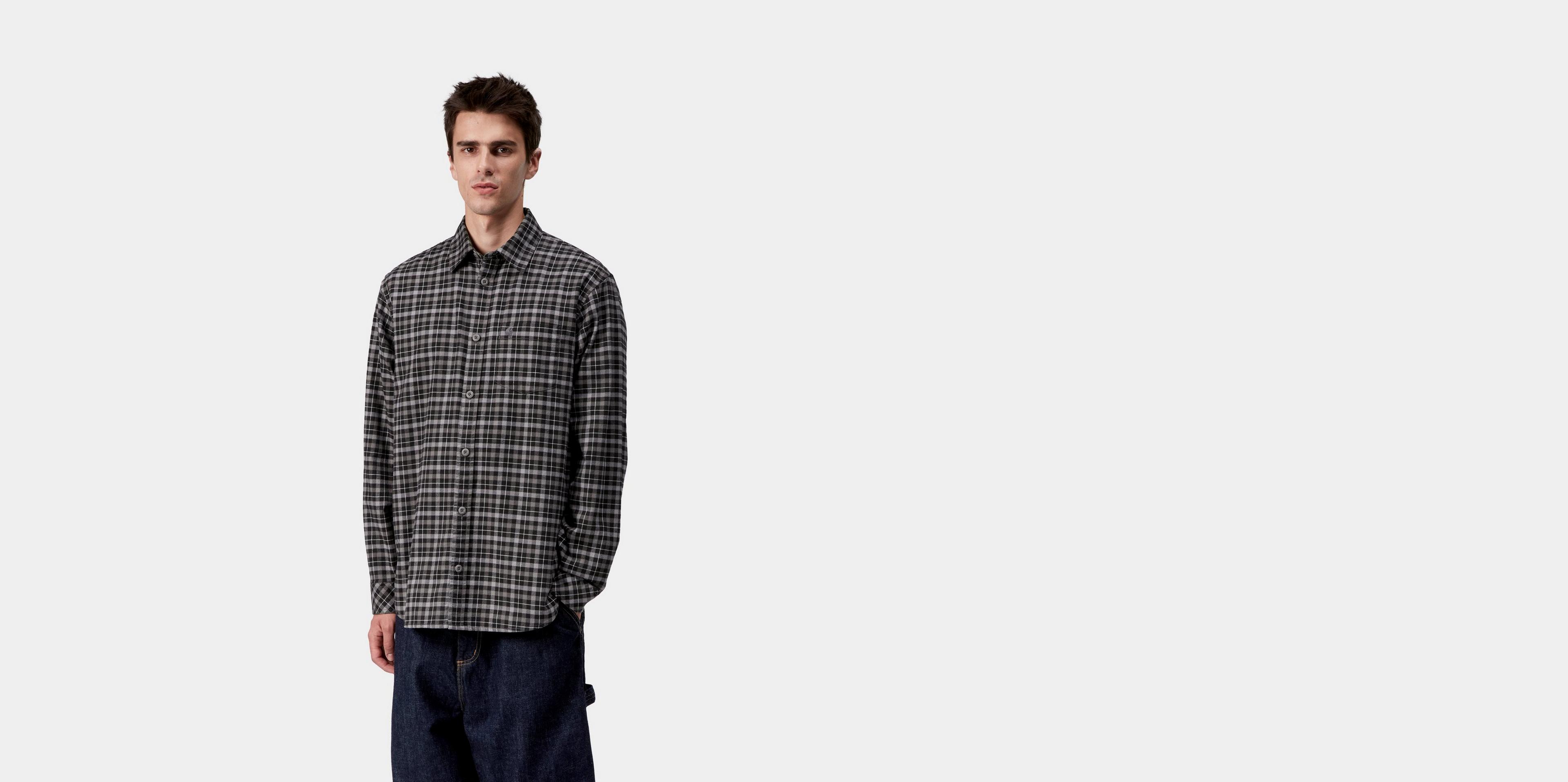 Carhartt WIP L/S Widmark Shirt, Widmark Check, Porphyry | Official