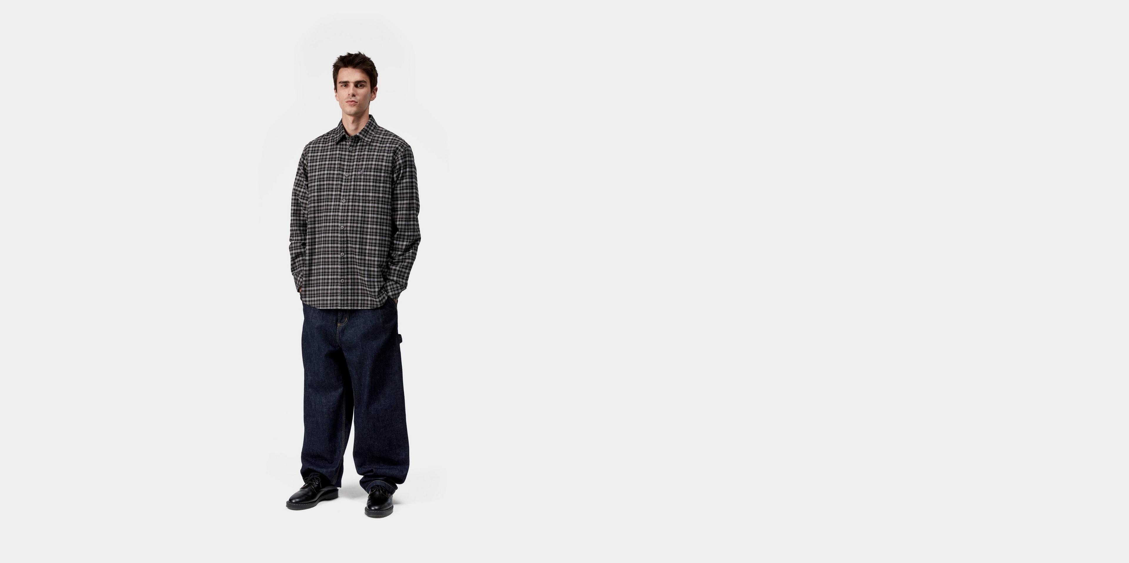 Carhartt WIP L/S Widmark Shirt, Widmark Check, Porphyry | Official