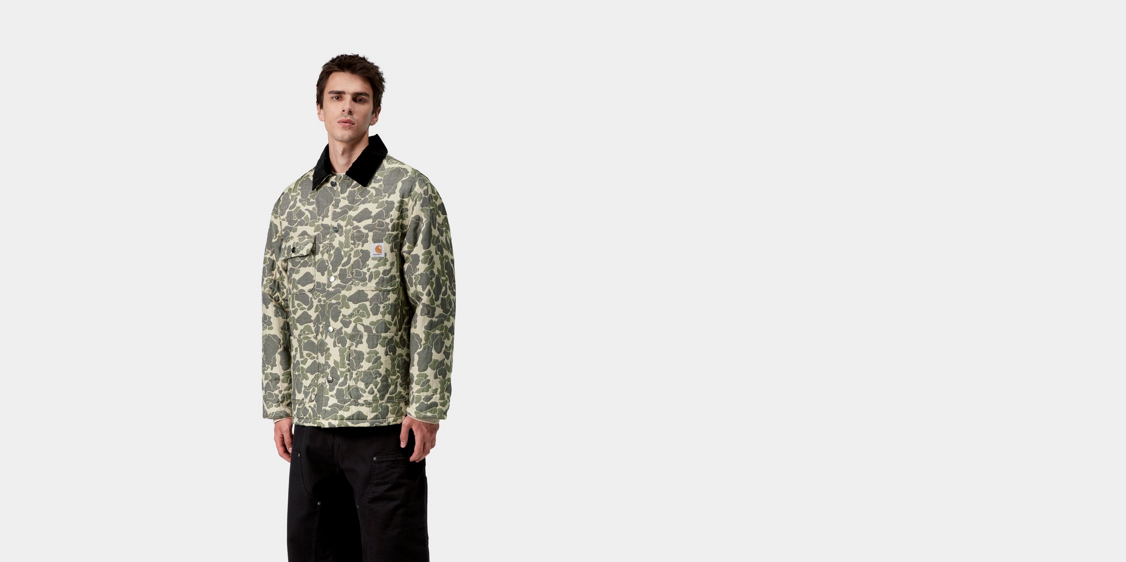 Carhartt WIP Tapestry Chore Coat, Camo Duck Jacquard, Green