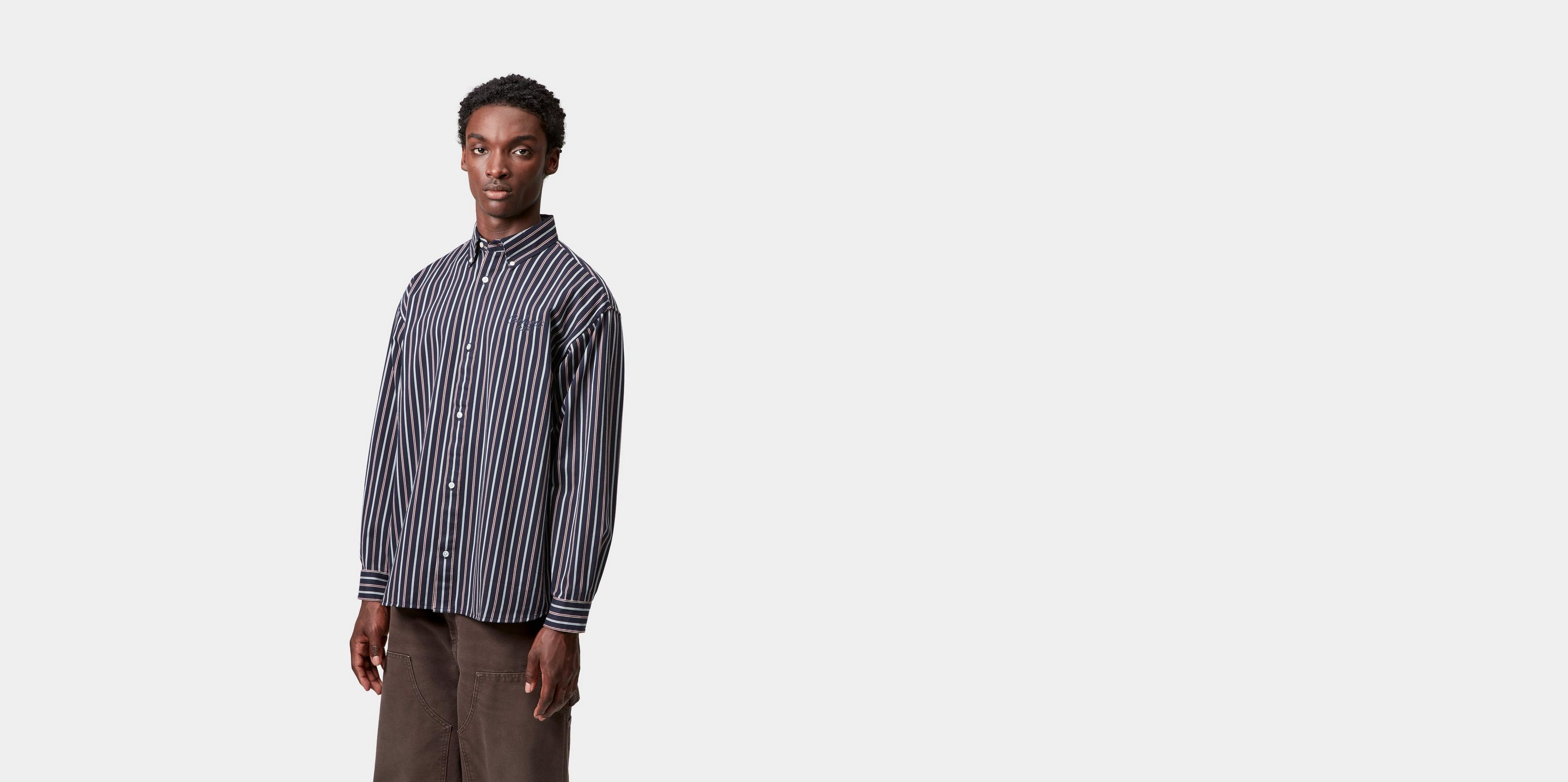 トップス carhartt wip l/s truman shirt Buy Men's Carhartt WIP Truman L/S Shirt I033829 Chocolate