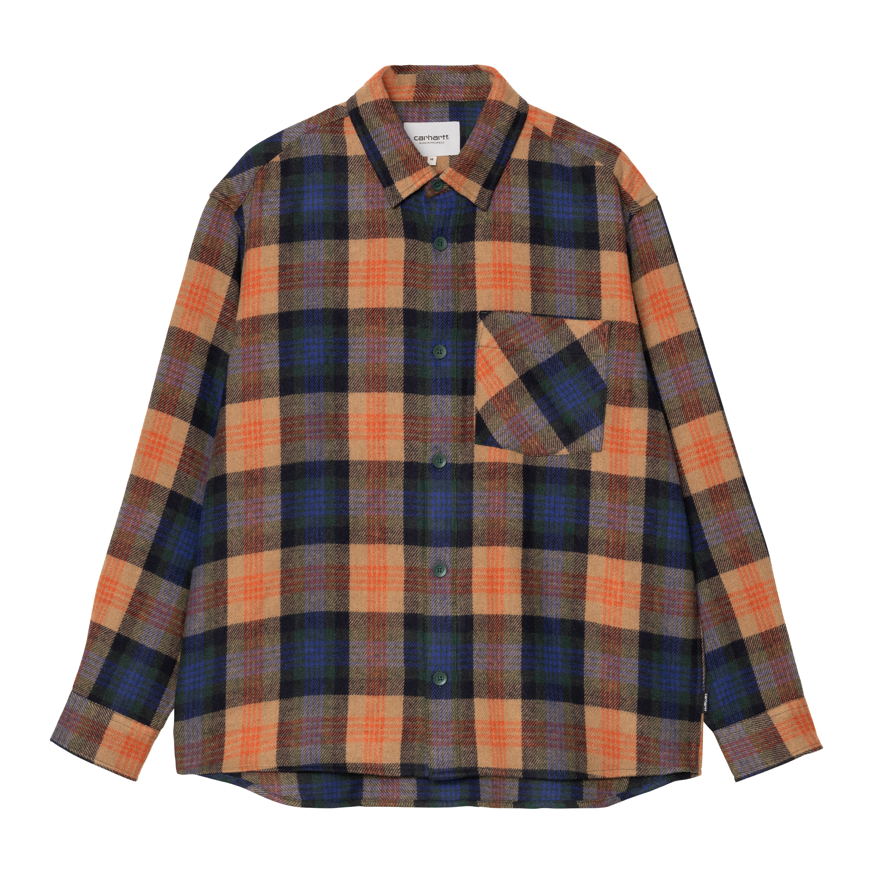 Carhartt WIP L/S Dern Shirt, Dern Check, Sycamore Tree | Official