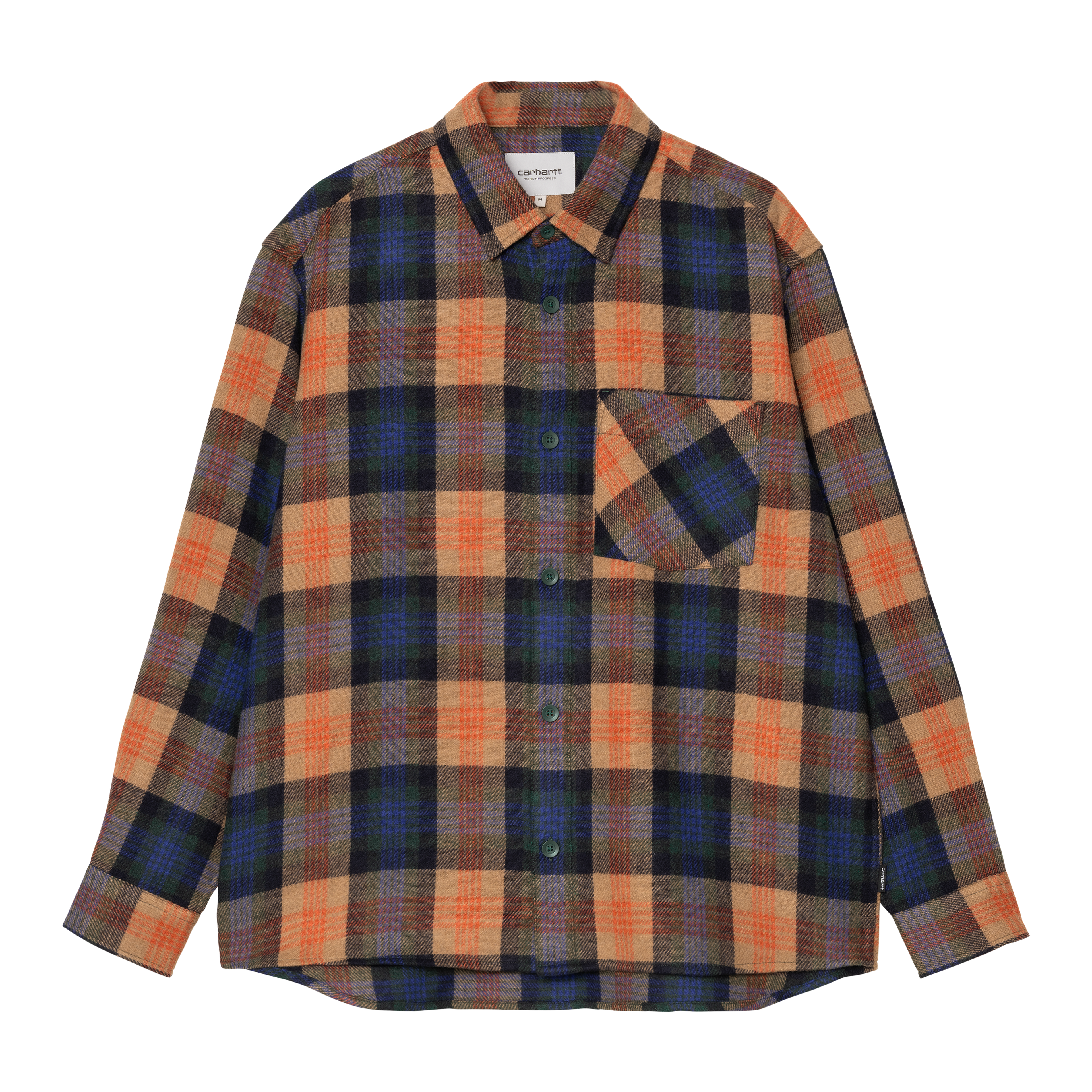 Carhartt WIP L/S Dern Shirt, Dern Check, Sycamore Tree | Official