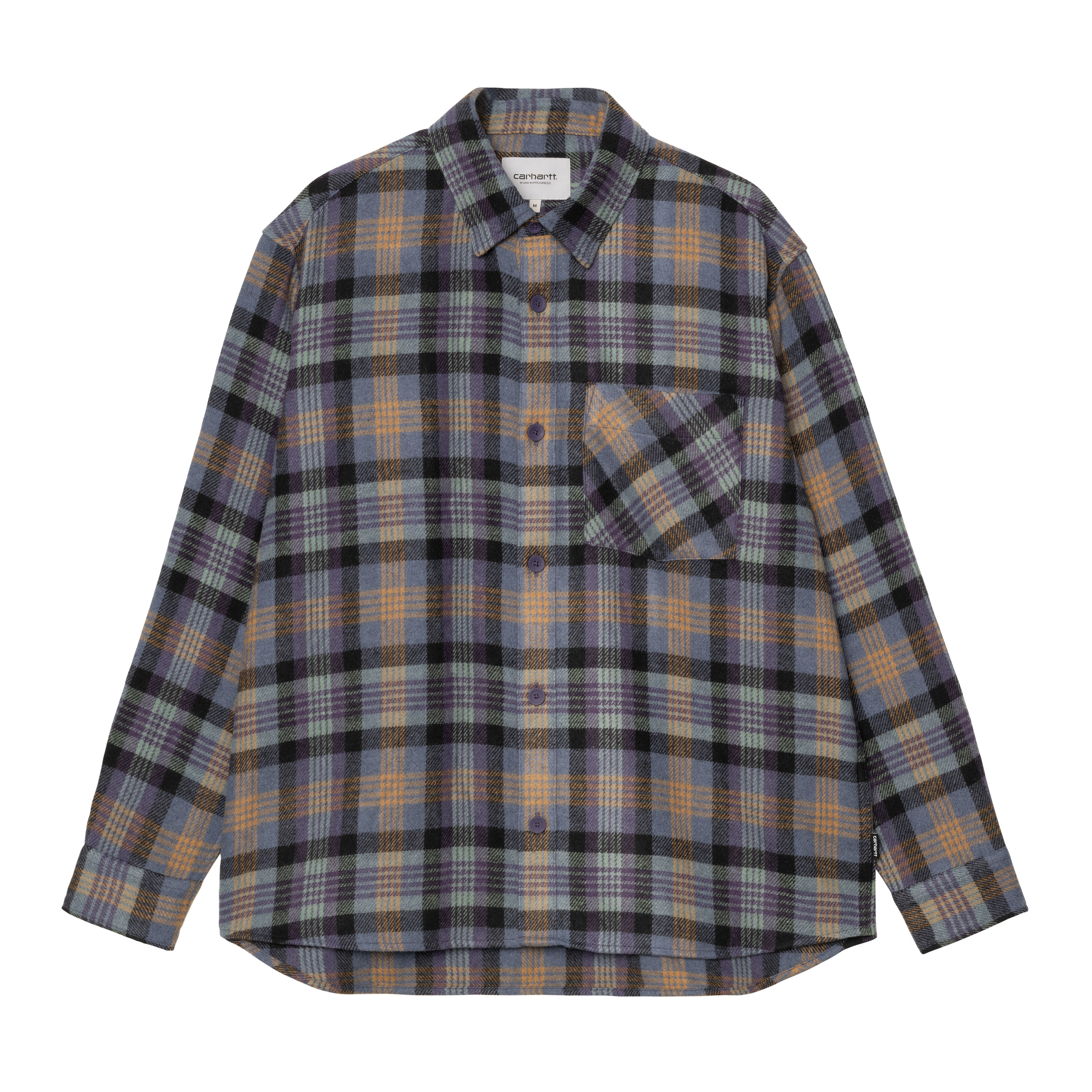 Carhartt WIP Long Sleeve Dern Shirt in Grey