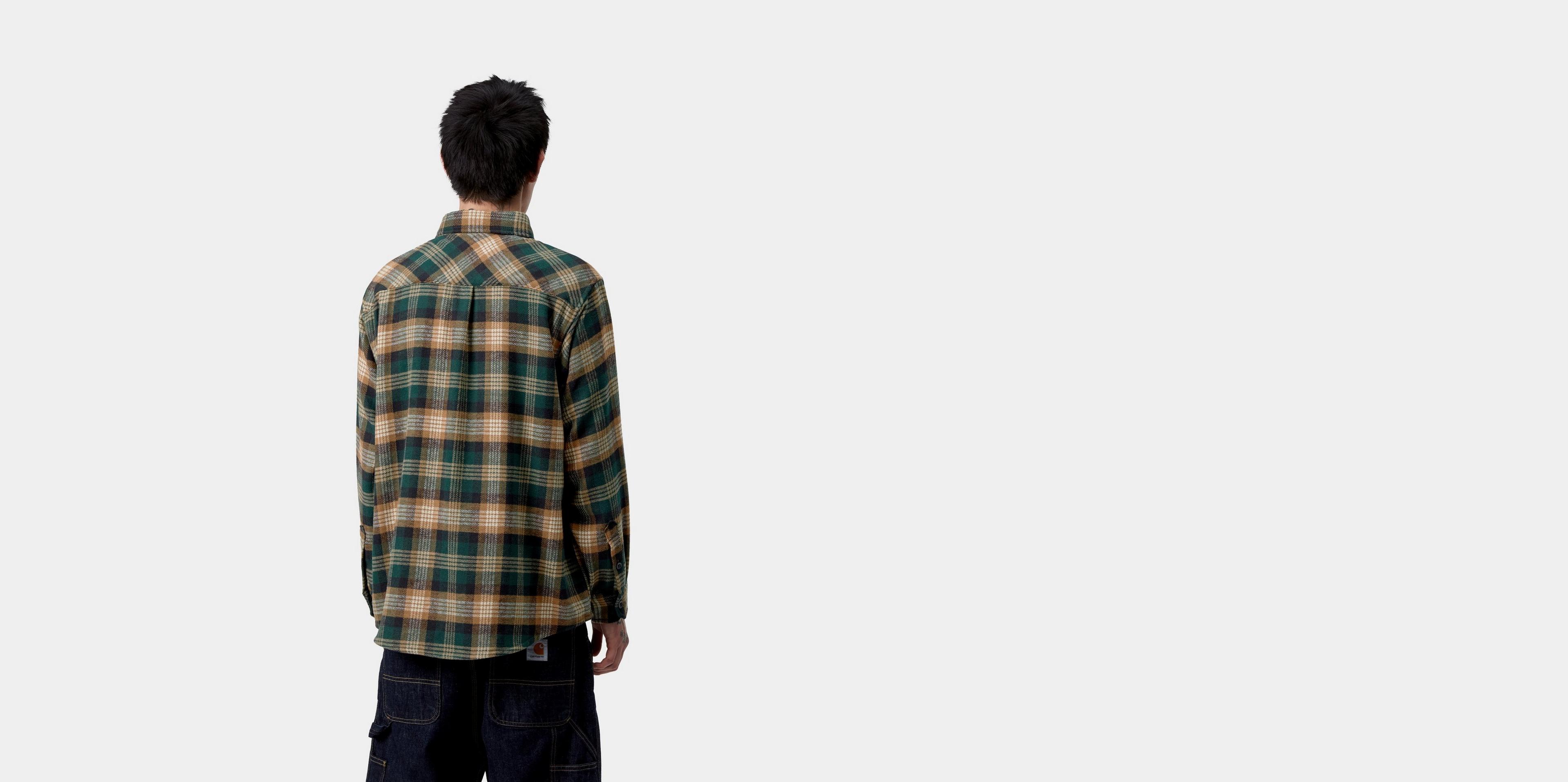 Carhartt WIP L/S Dern Shirt, Dern Check, Hamilton Brown | Official