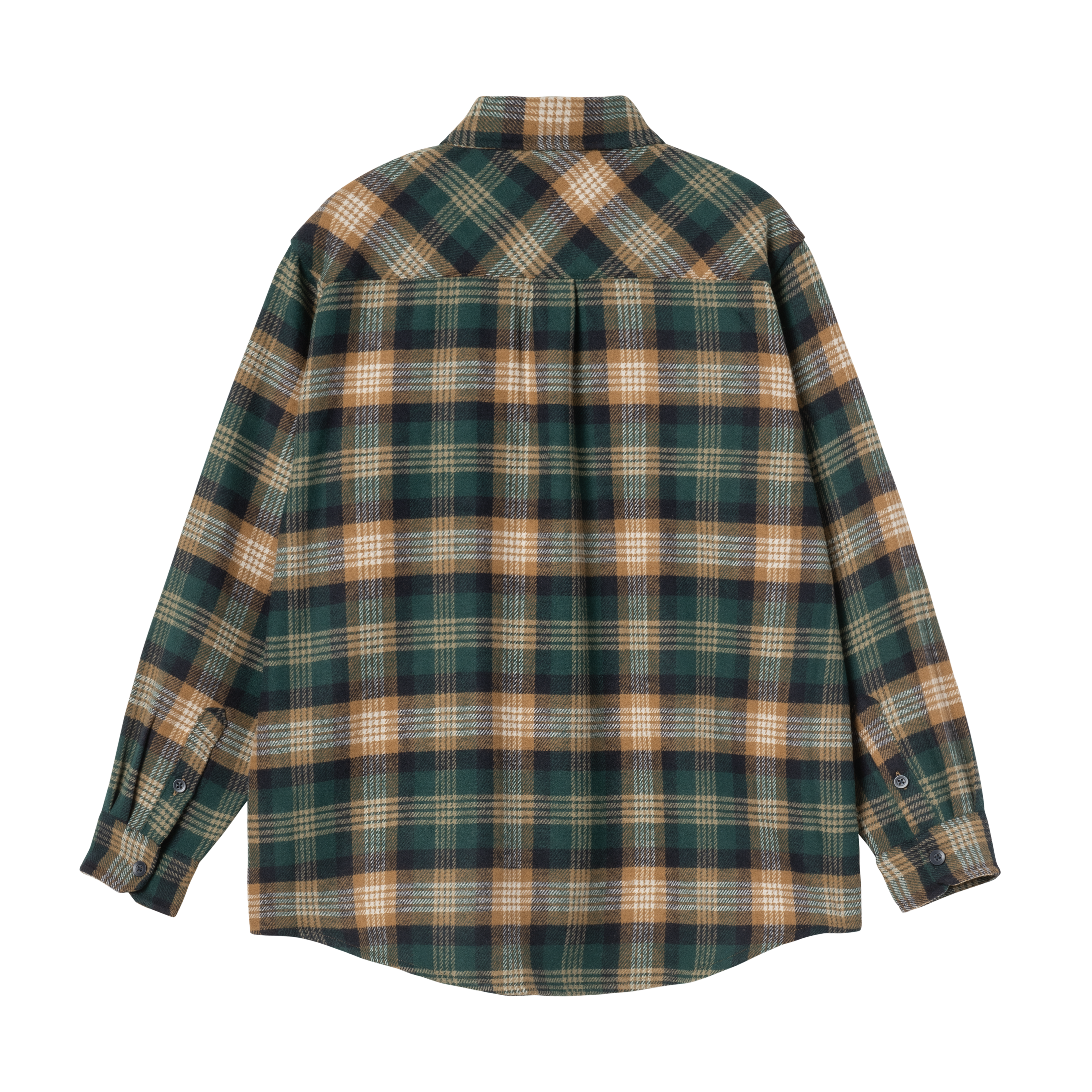 Carhartt WIP L/S Dern Shirt, Dern Check, Hamilton Brown | Official