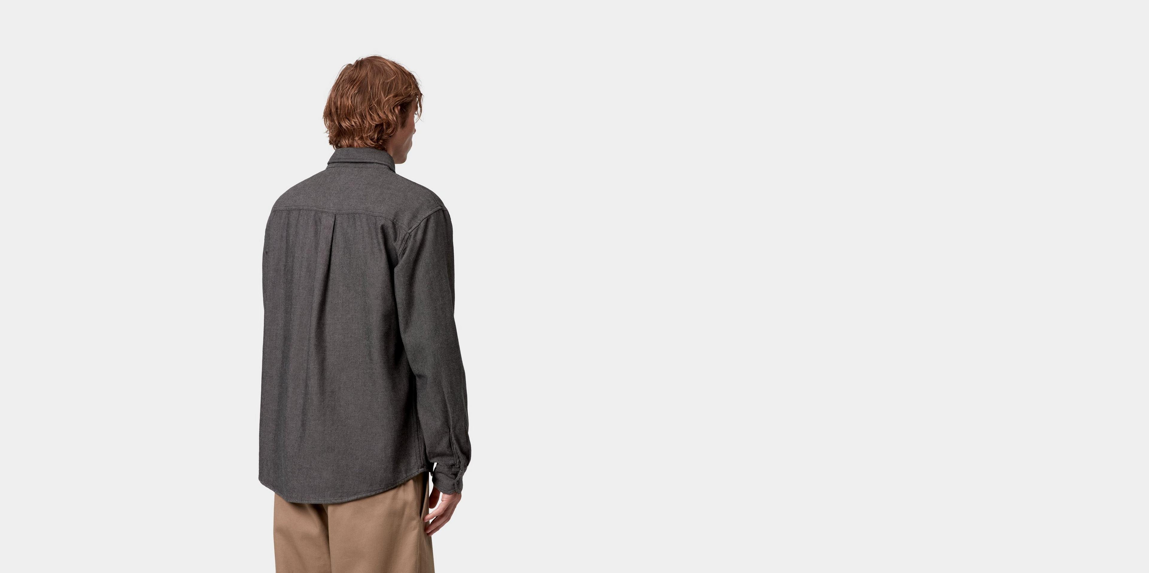 Carhartt WIP L/S Edgar Shirt, Black / Wax | Official Online Store