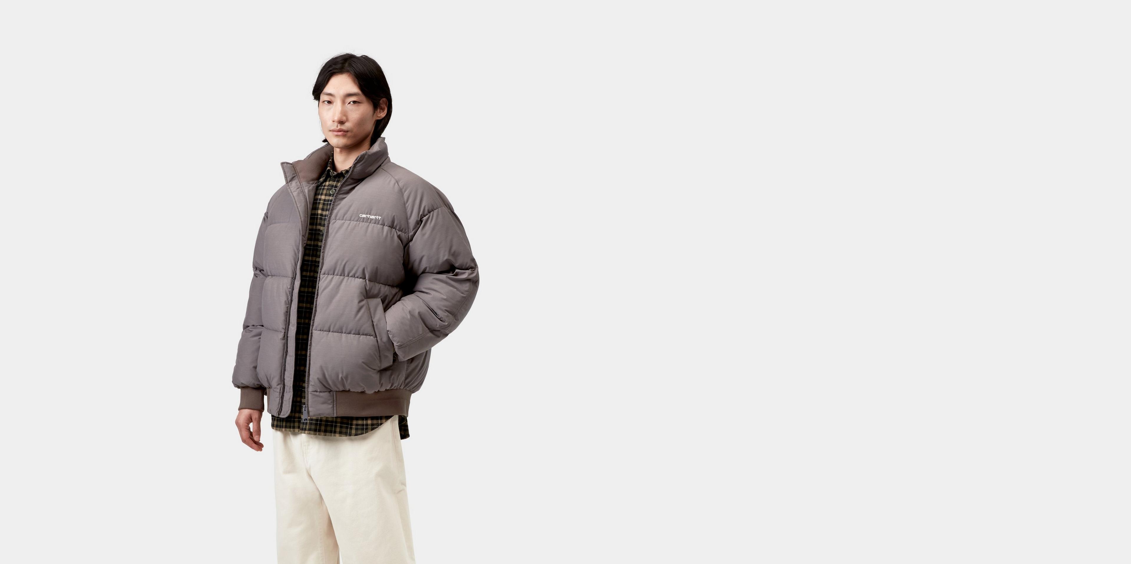 Carhartt WIP Nebraska Jacket, Porphyry / White | Official Online Store