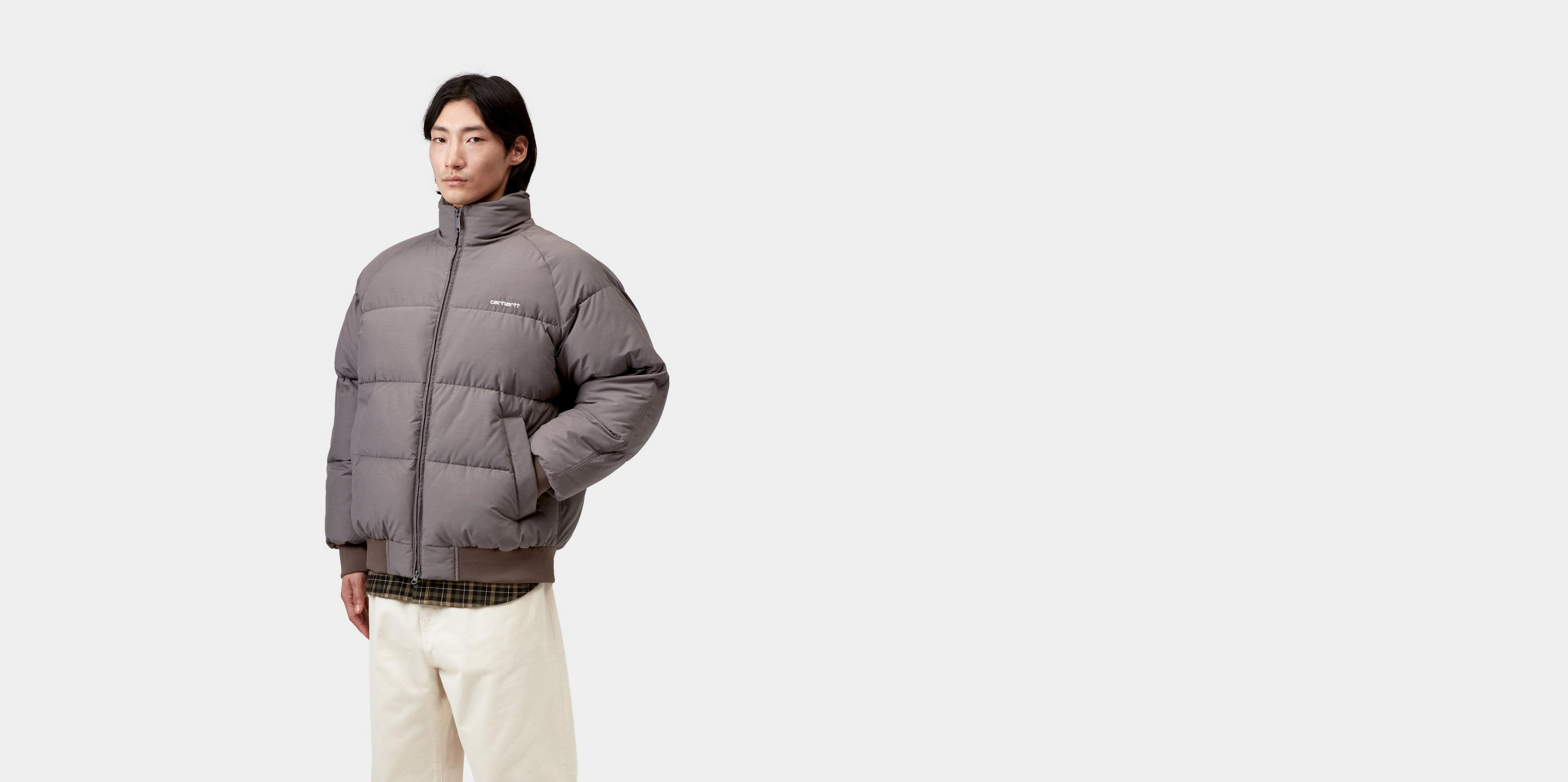 Carhartt WIP Nebraska Jacket, Porphyry / White | Official Online Store