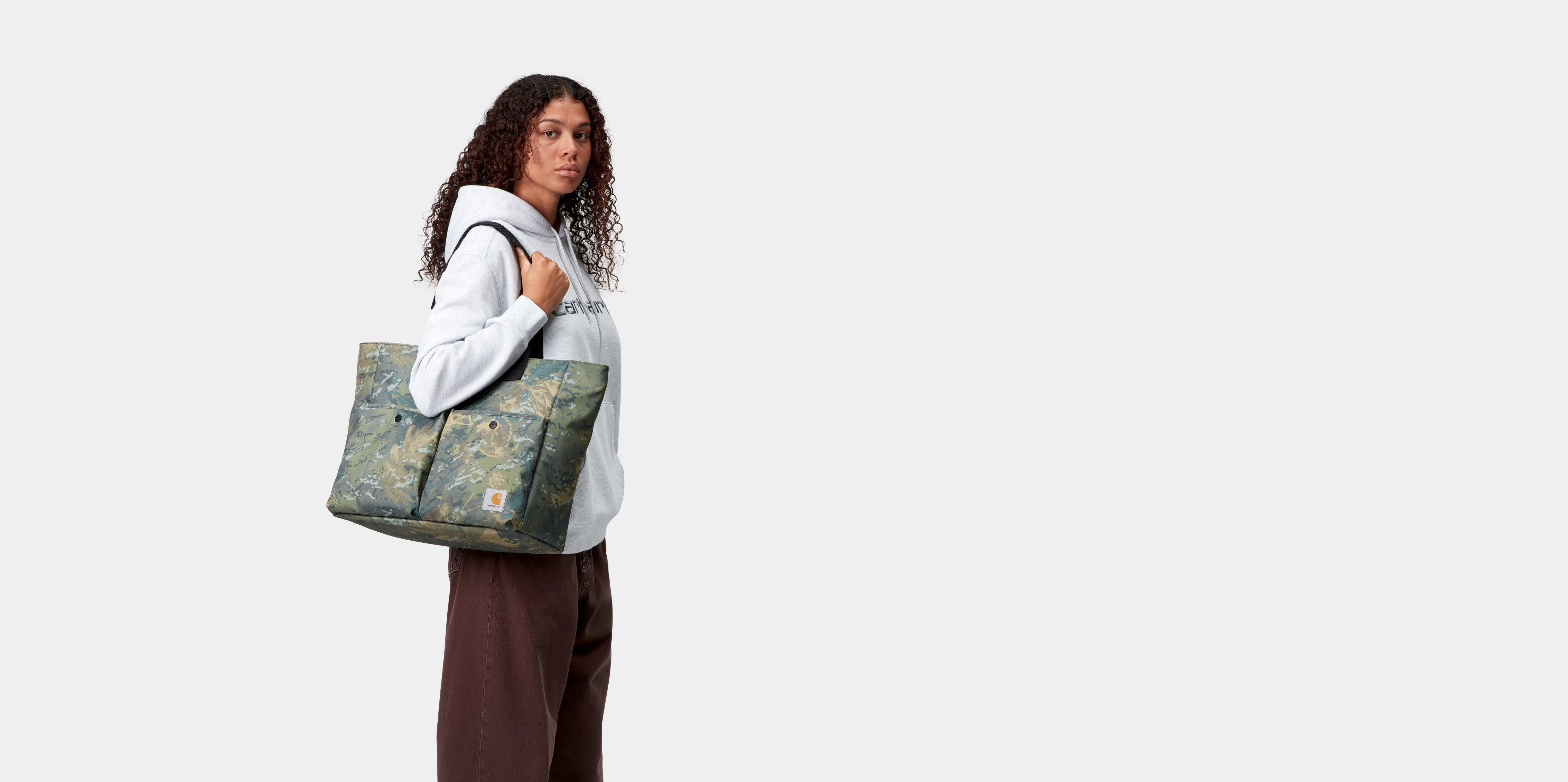 Carhartt WIP Jake Tote Bag Camo Combi, Green | green|camo