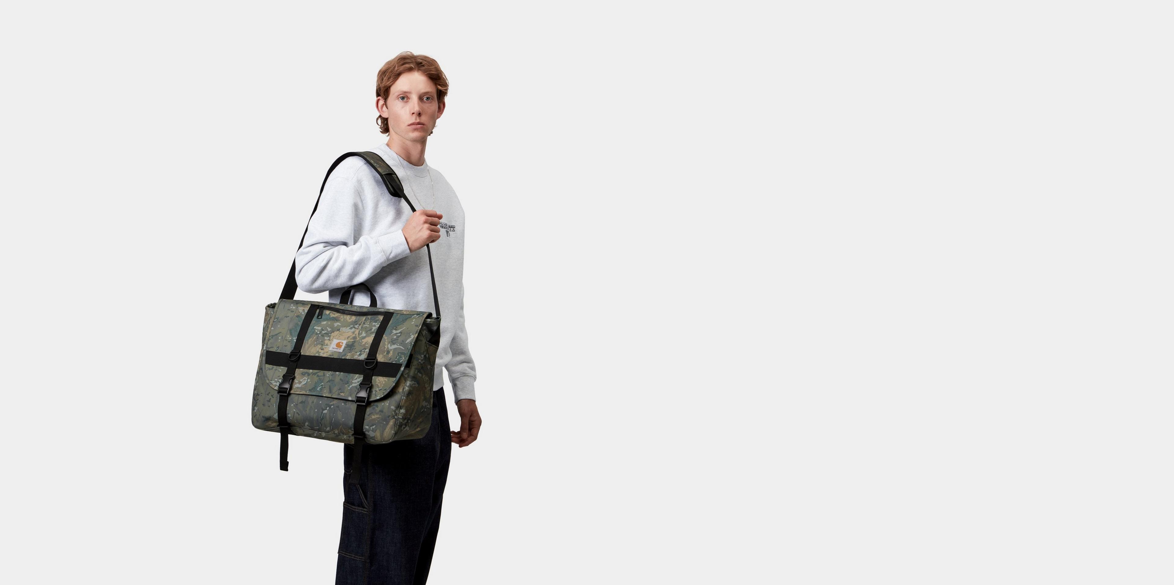 Carhartt WIP Jake Messenger Bag, Camo Combi, Green | Official