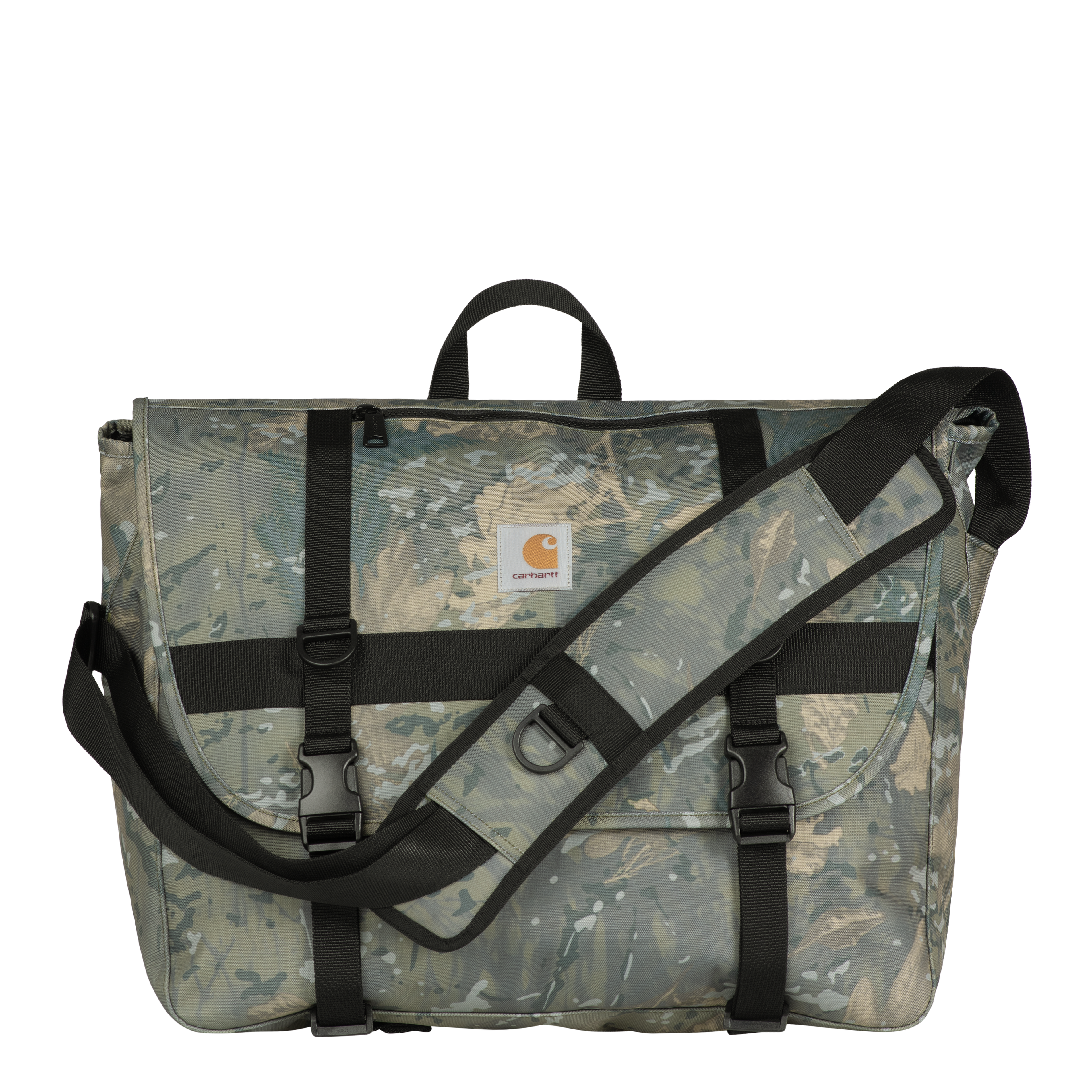 Carhartt WIP Jake Messenger Bag, Camo Combi, Green | Official