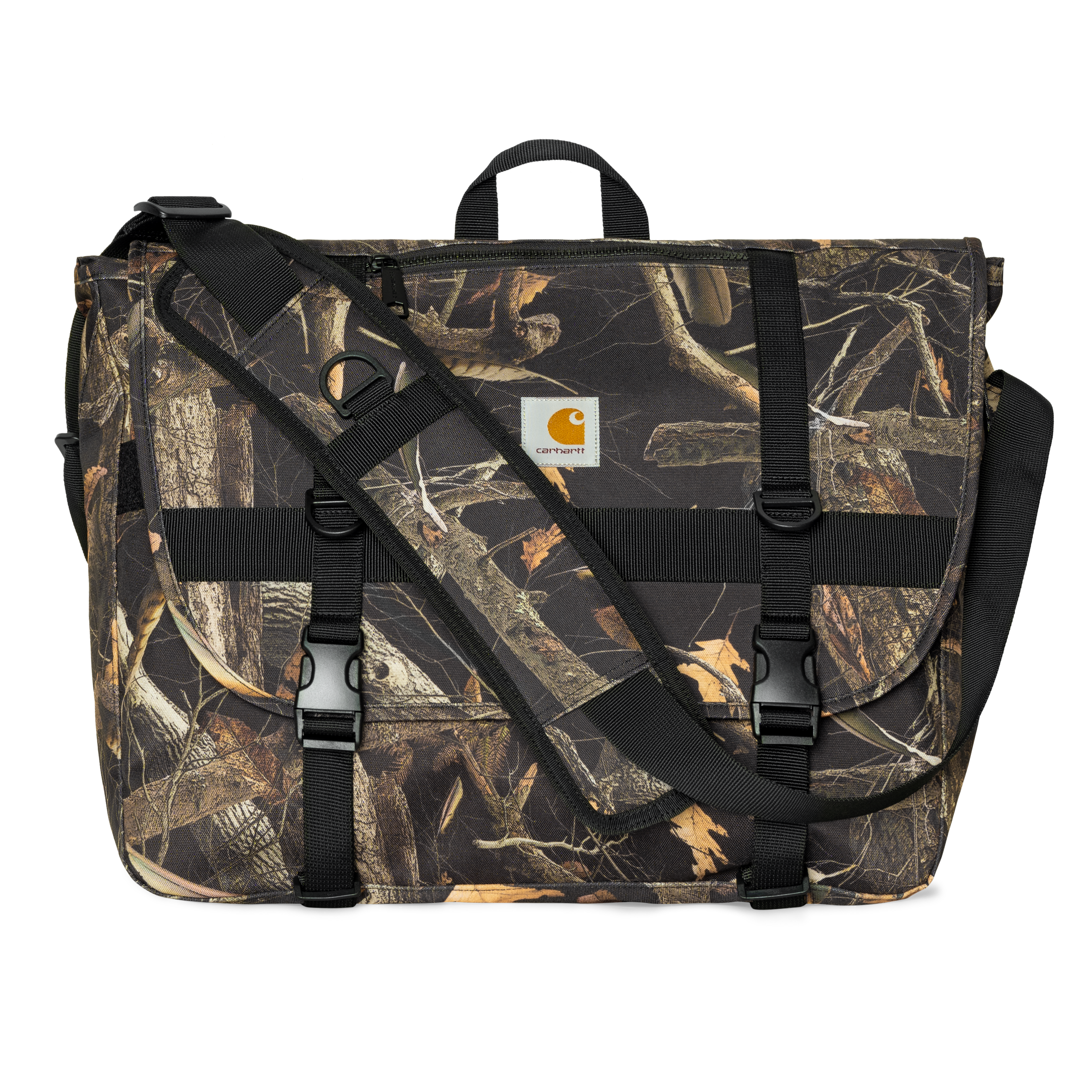 Carhartt WIP Jake Messenger Bag, Camo Feather Tree, Black