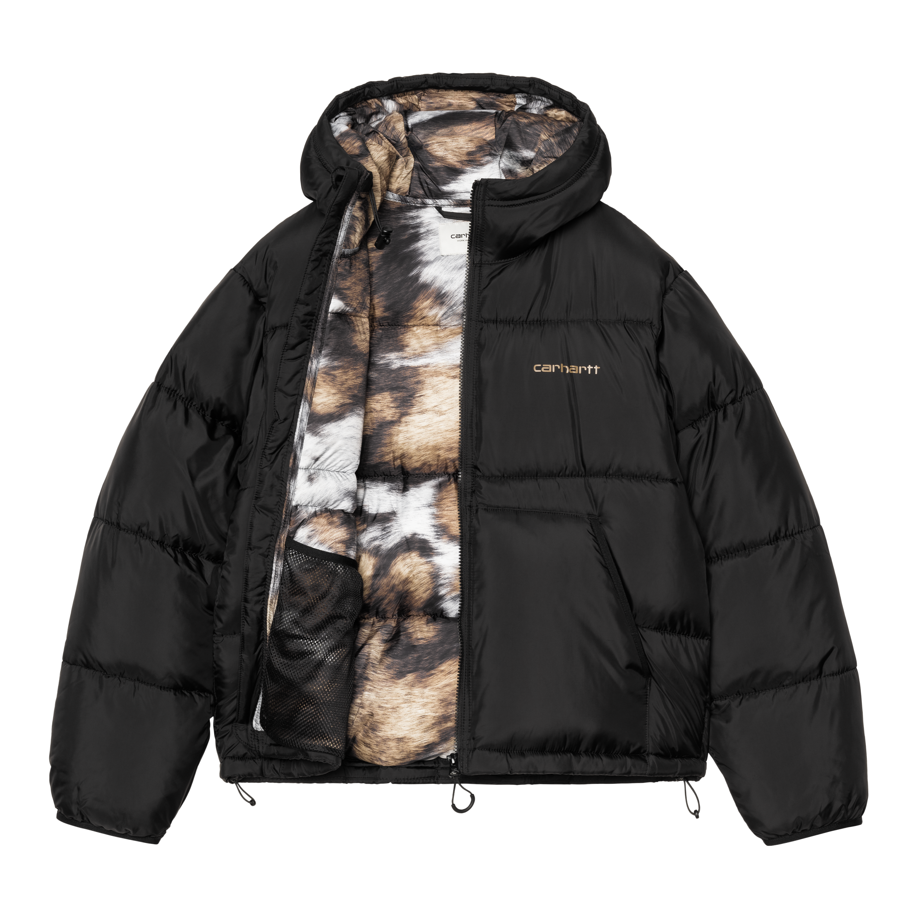Carhartt WIP W' Toronto Jacket, Black / Wild Dog Print | Tienda