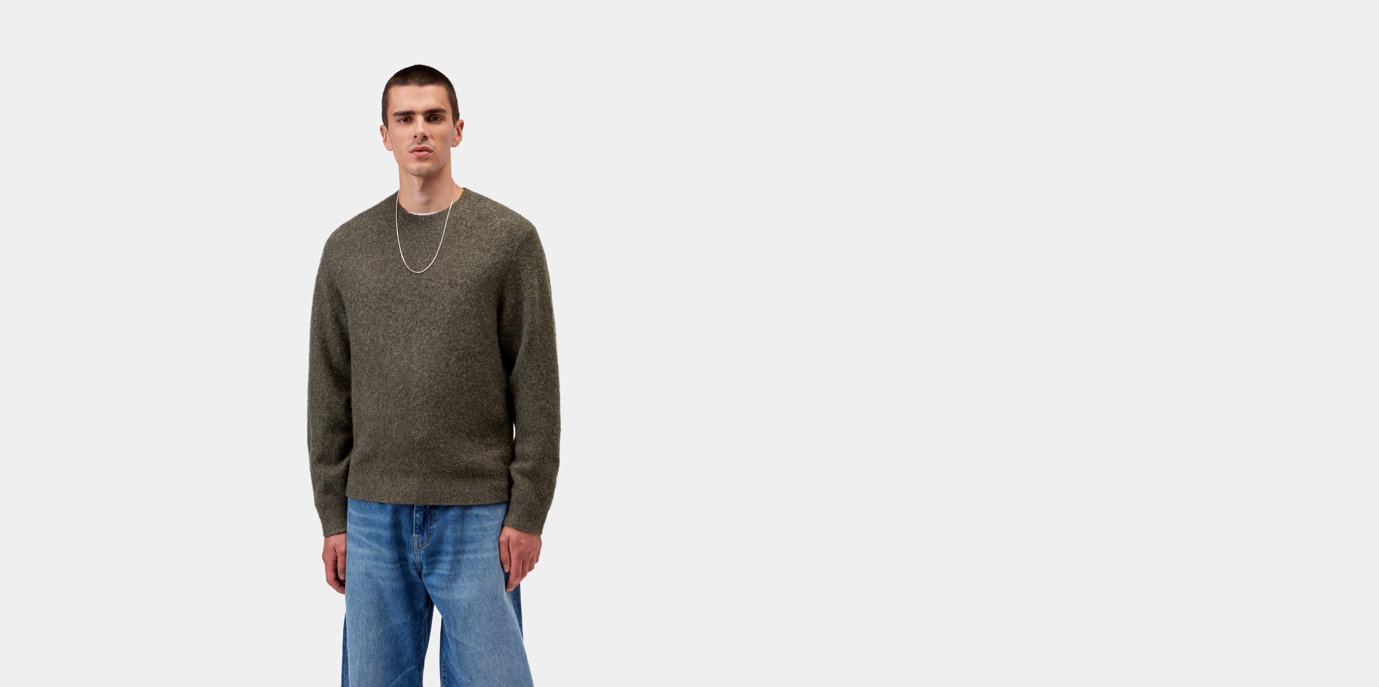 Carhartt WIP Curtis Sweater Tangled Shungite | black | L | Men