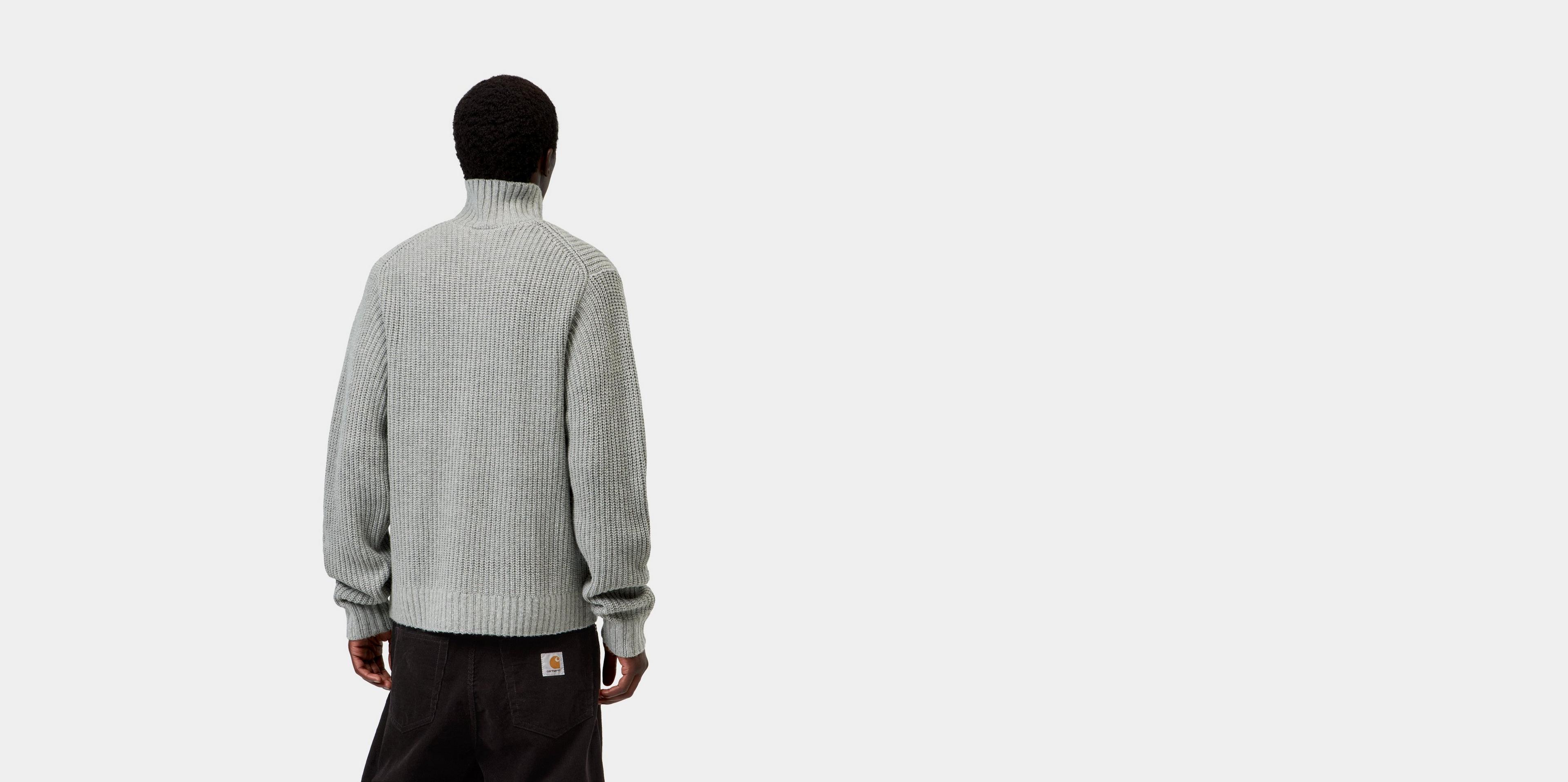Carhartt WIP Detroit アイピーSサイズ Carhartt WIP Detroit Half Zip Sweater, Grey Heather | Official