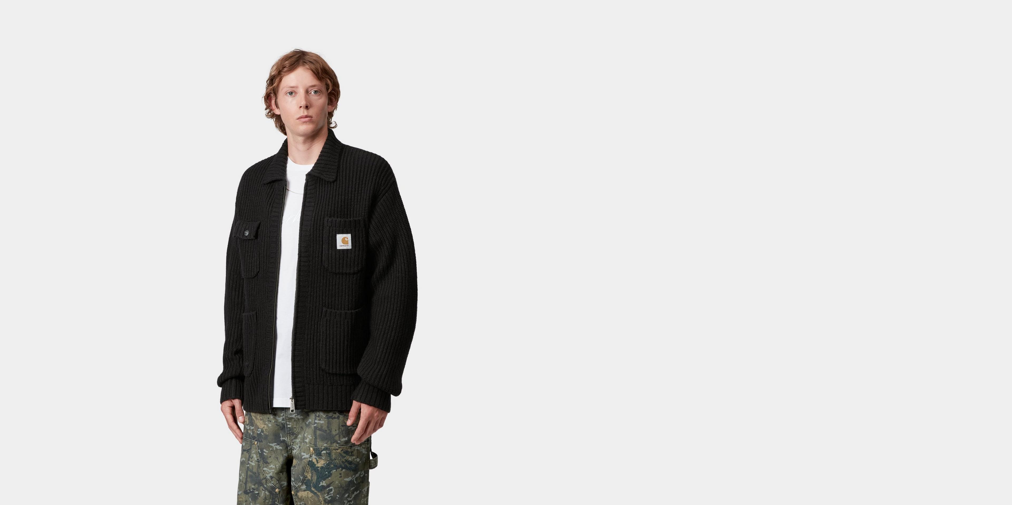 Carhartt WIP Chore Knit Jacket, Black | Official Online Store