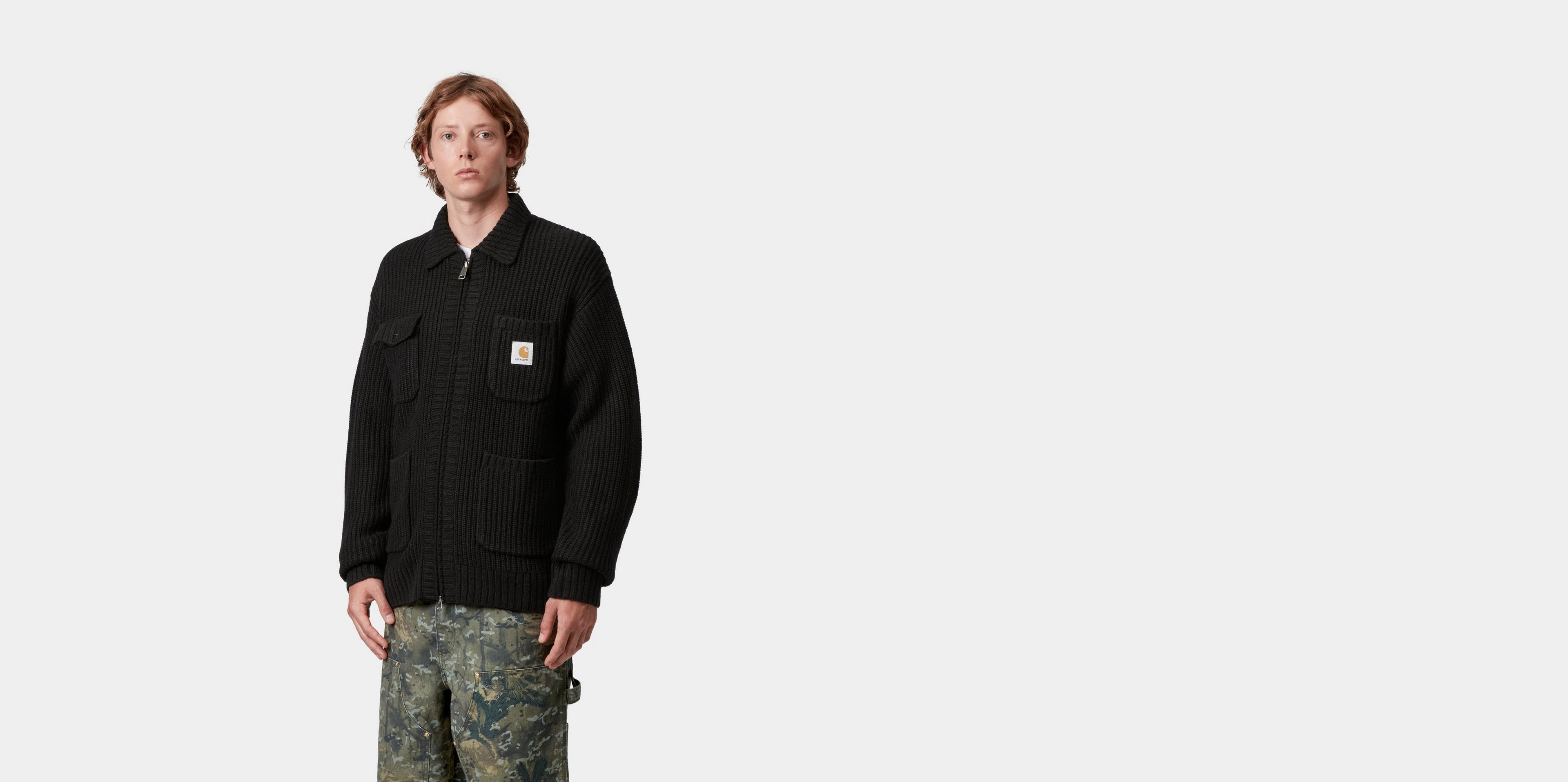 Carhartt WIP Chore Knit Jacket, Black | Official Online Store