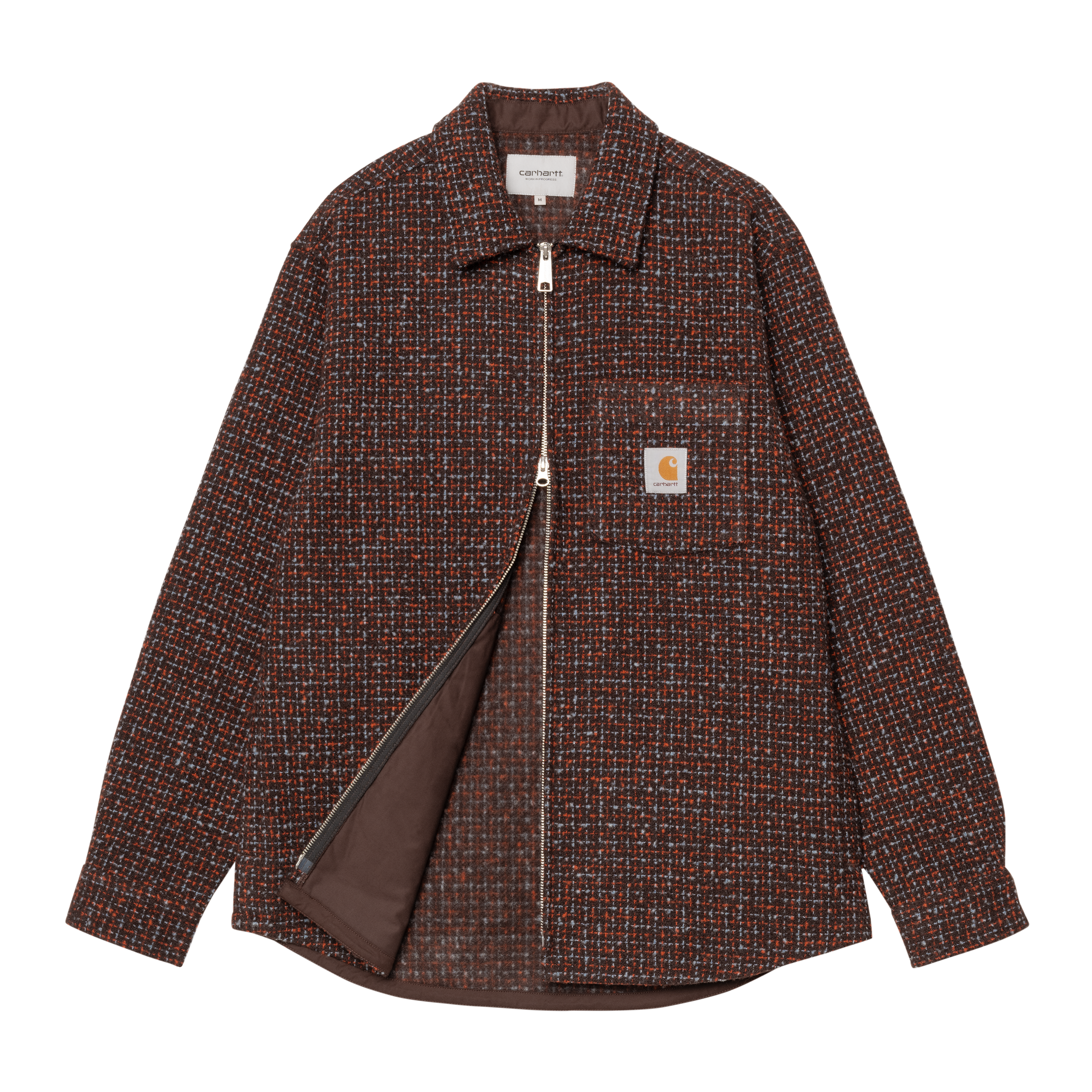 Carhartt WIP Bellamy Shirt Jac, Bellamy Check, Tobacco | Official
