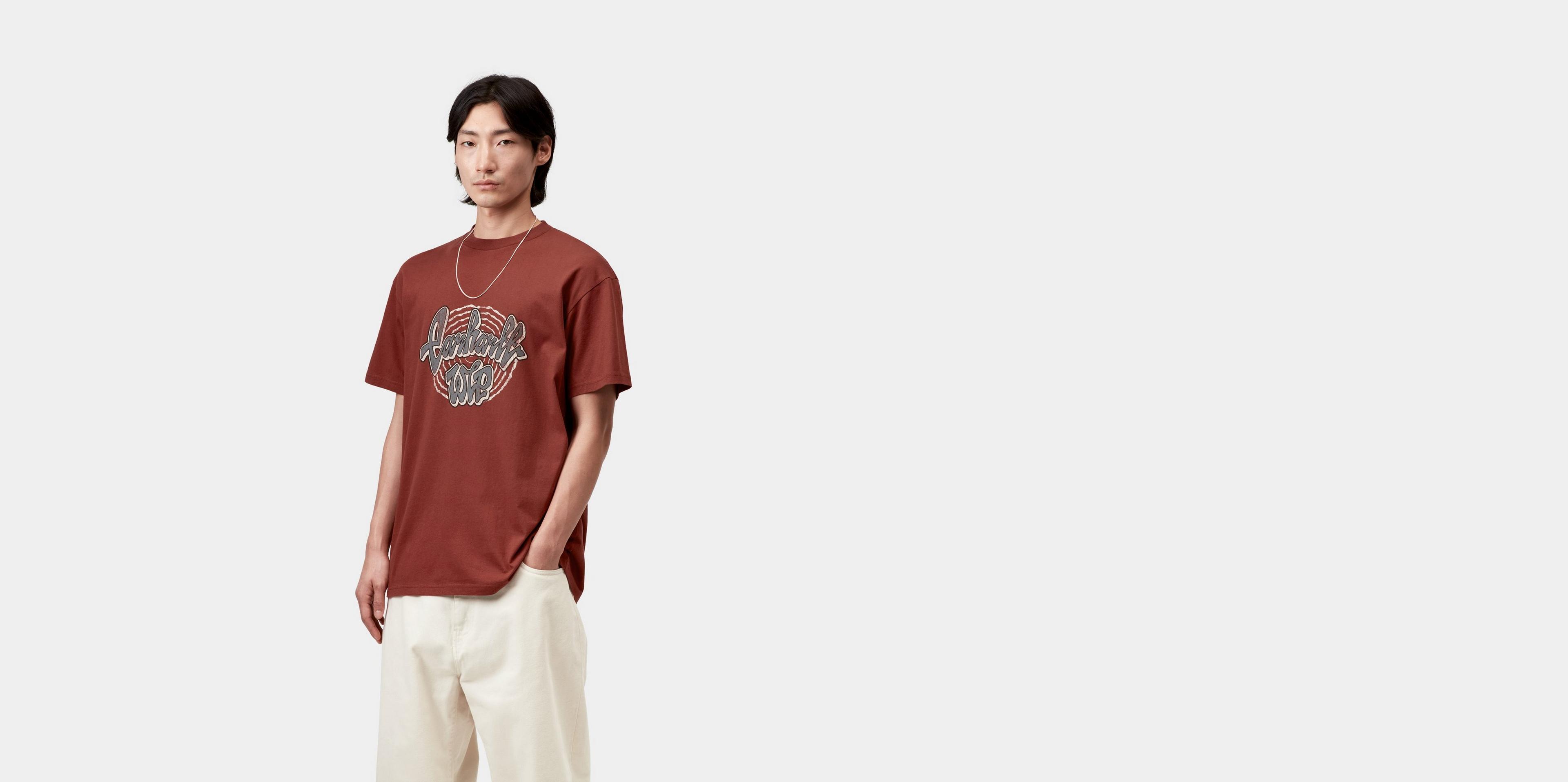 Carhartt WIP S/S Chedda T-Shirt, Dark Brick | Official Online Store