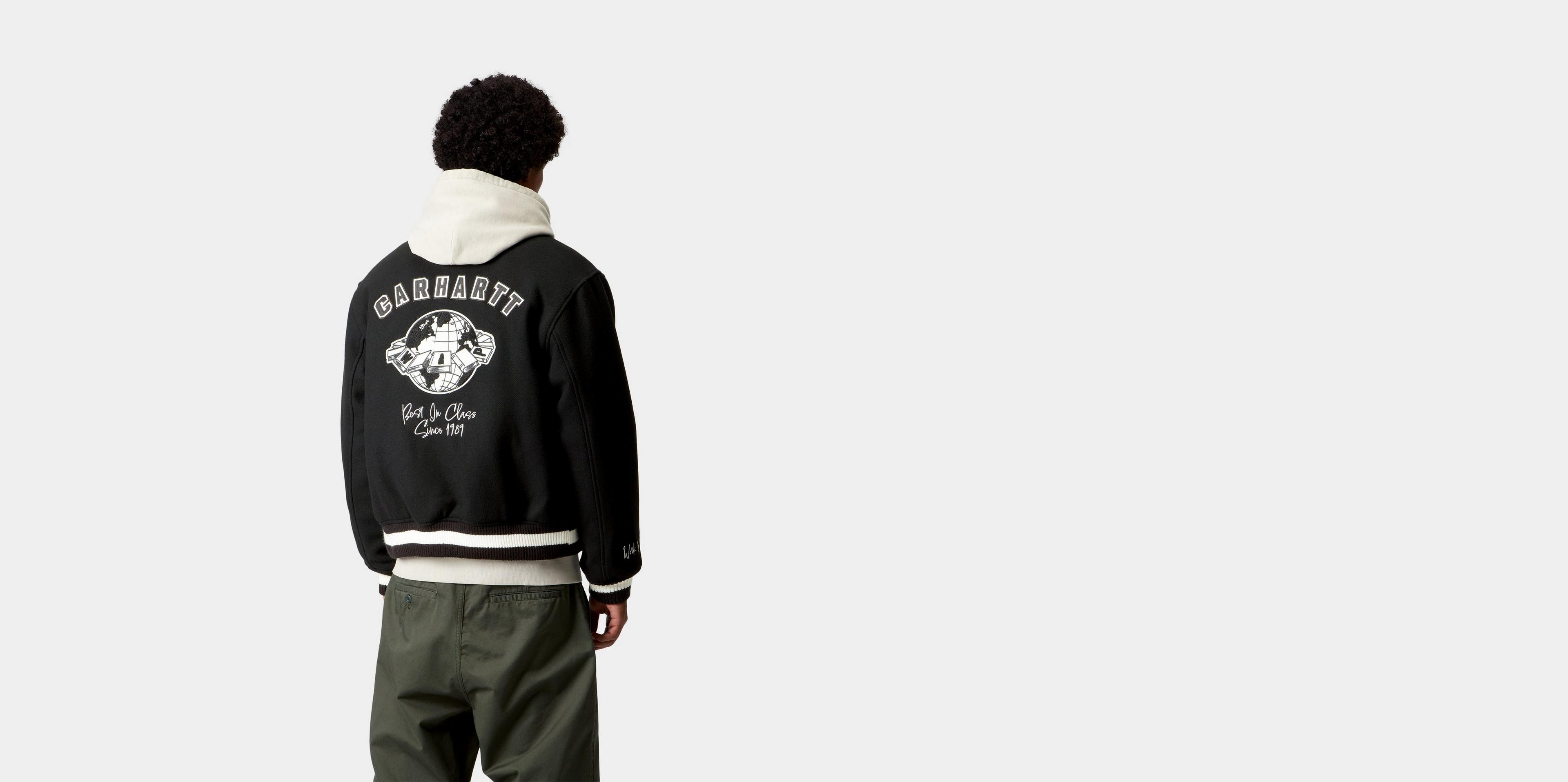 Carhartt WIP World Class Varsity, Black | Official Online Store