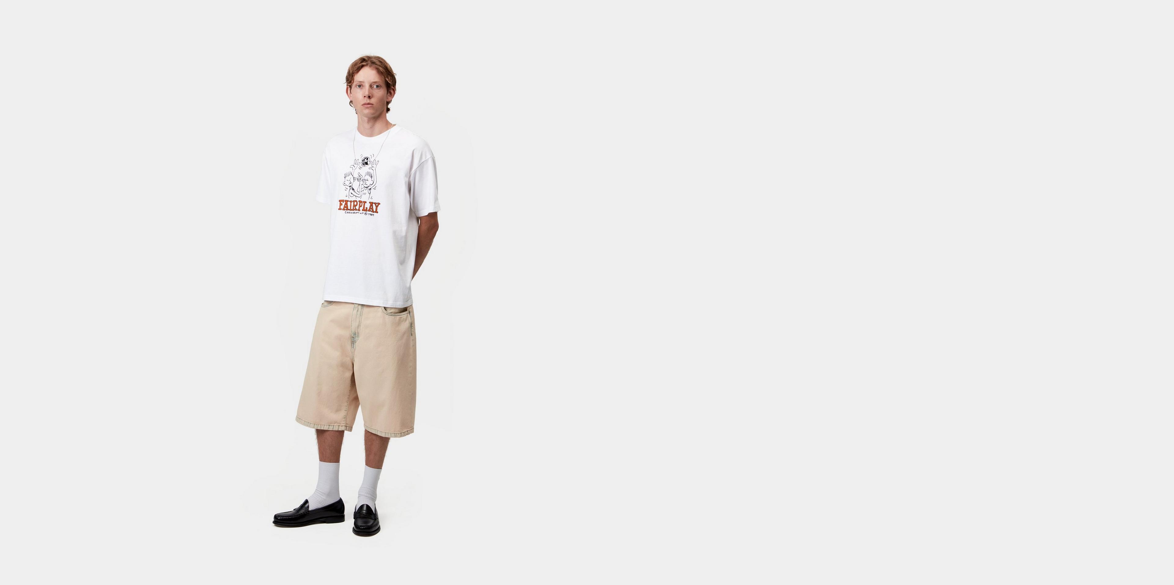 【carhartt】\"S/S Fairplay\"グラフィックプリント Tシャツ/white carhartt】