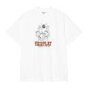 【carhartt】\"S/S Fairplay\"グラフィックプリント Tシャツ/white Carhartt WIP S/S Fairplay T-Shirt - White – Route One