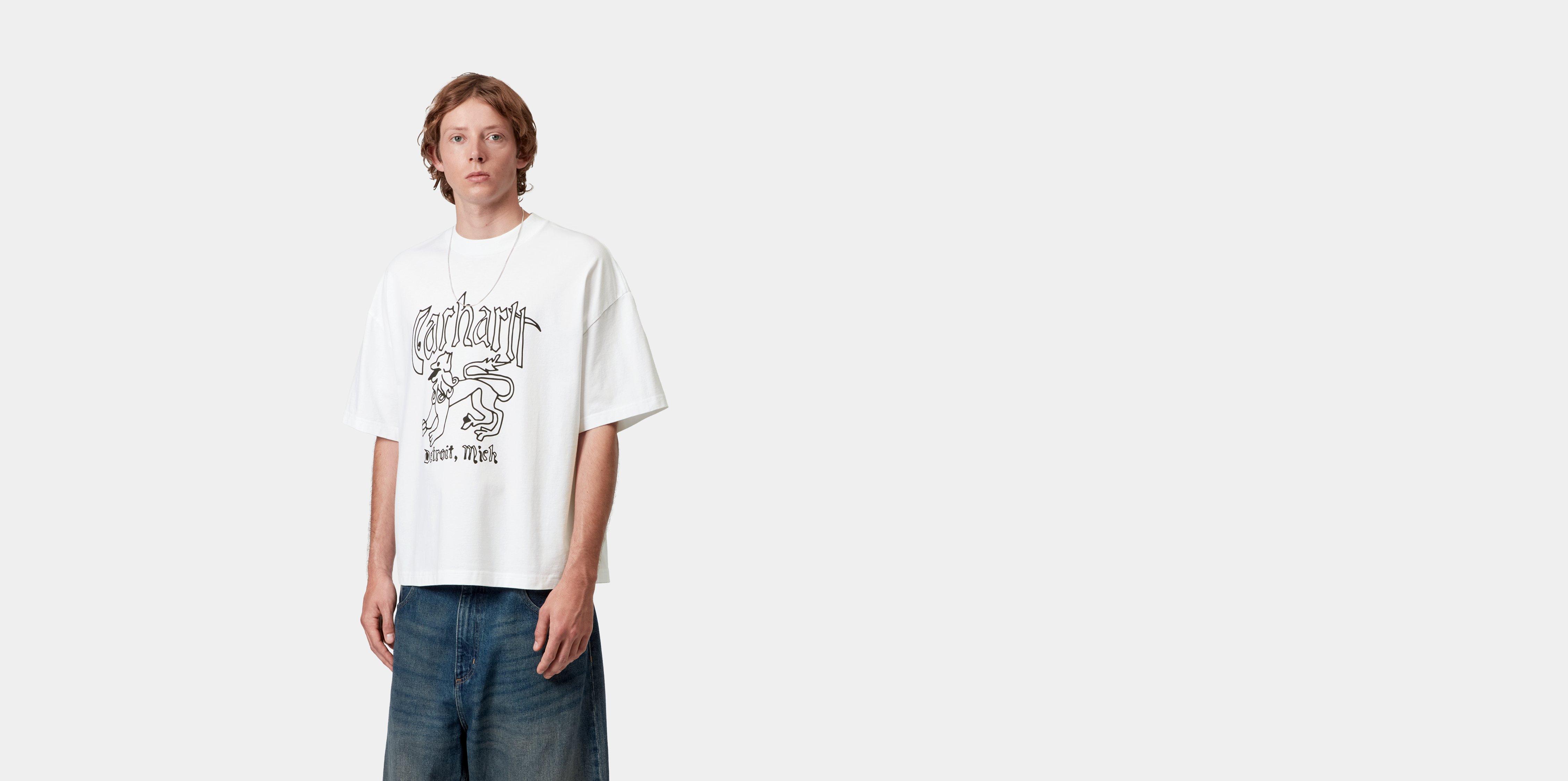 Carhartt WIP S/S Hackwork T-Shirt White heavy stone wash | XL | Men